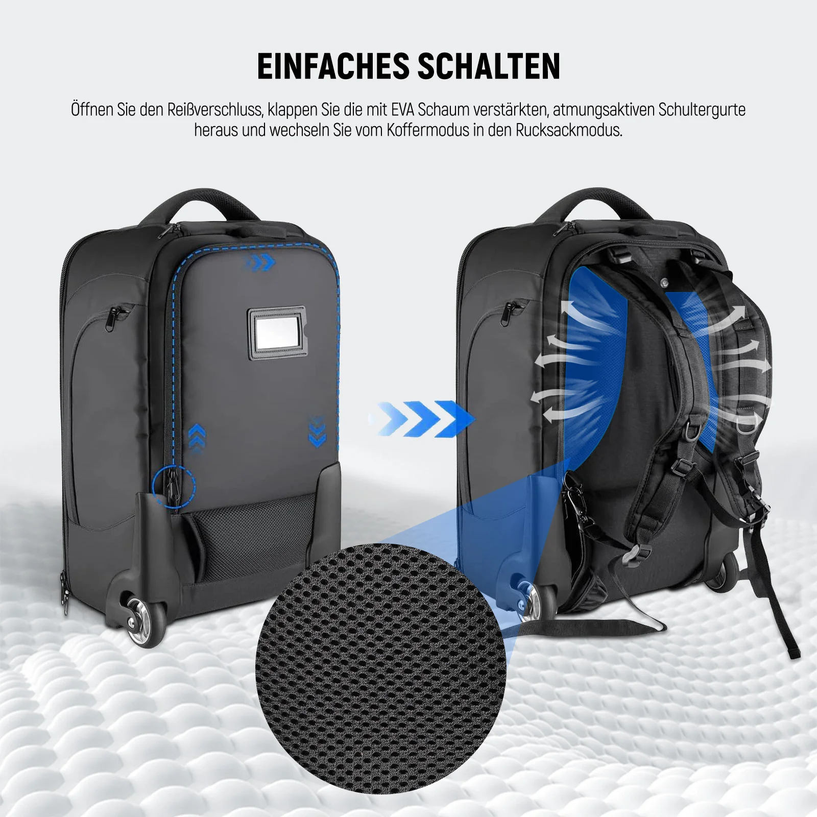 NEEWER NW3300 55×35×26 cm 2-in-1 Kamera Trolley Reise Rucksack - Image 5
