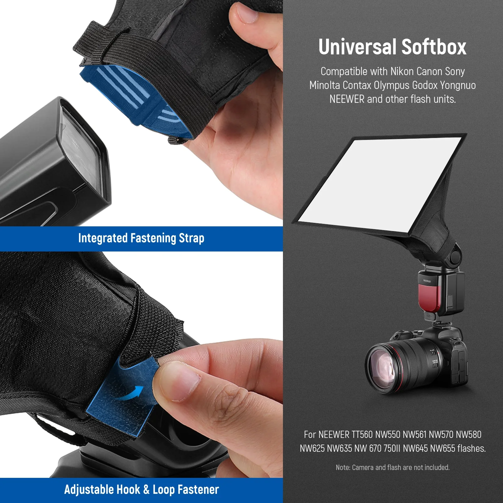 NEEWER Speedlite Softbox Blitzlicht Diffusor für Canon - Image 5