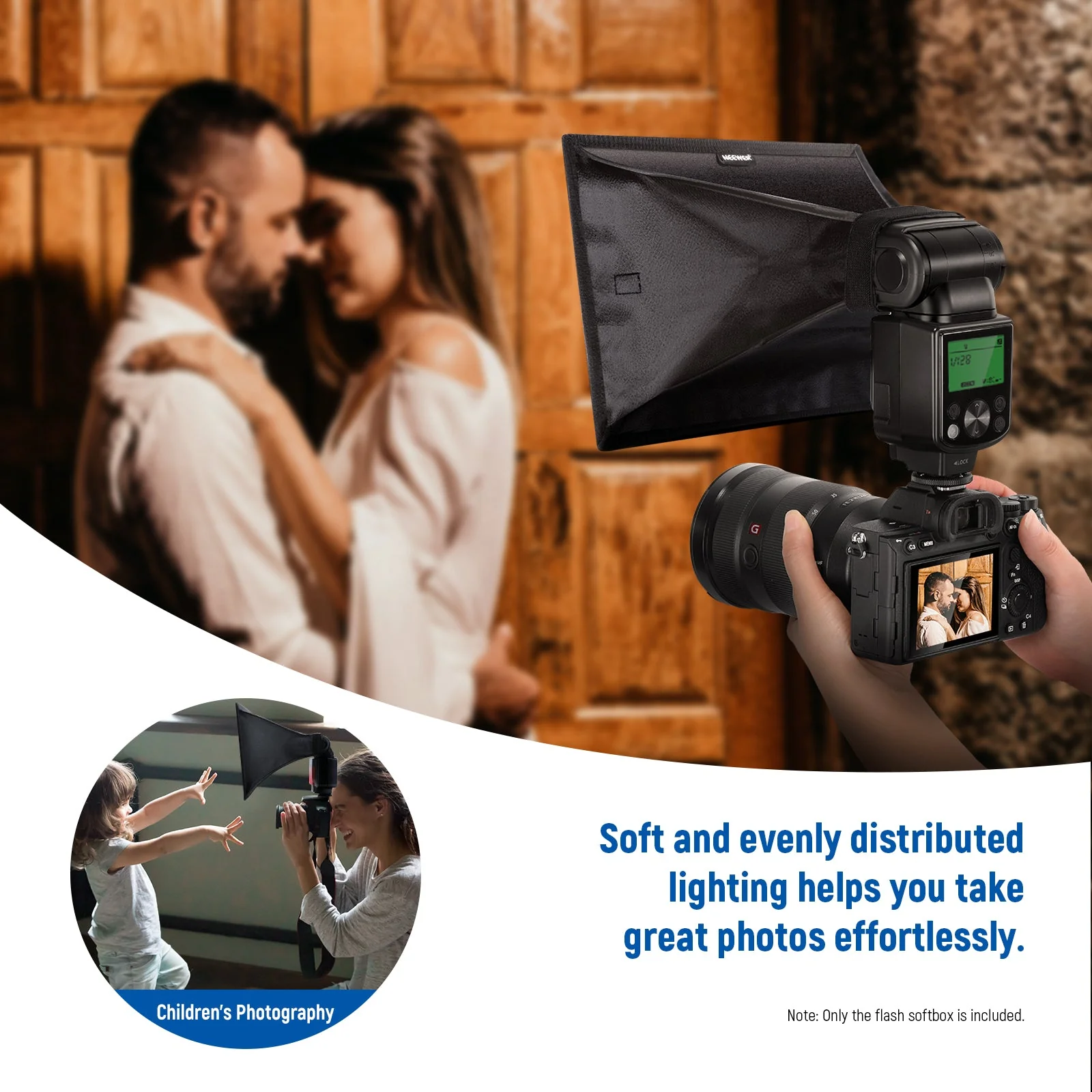 NEEWER Speedlite Softbox Blitzlicht Diffusor für Canon - Image 7