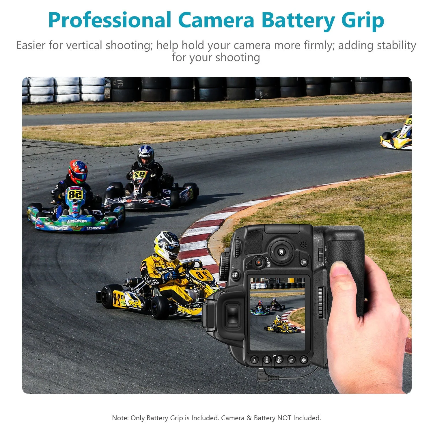 NEEWER Vertikaler Batteriegriff für Nikon BG-2F/D3100/D3200/D3300/D5300 - Image 8