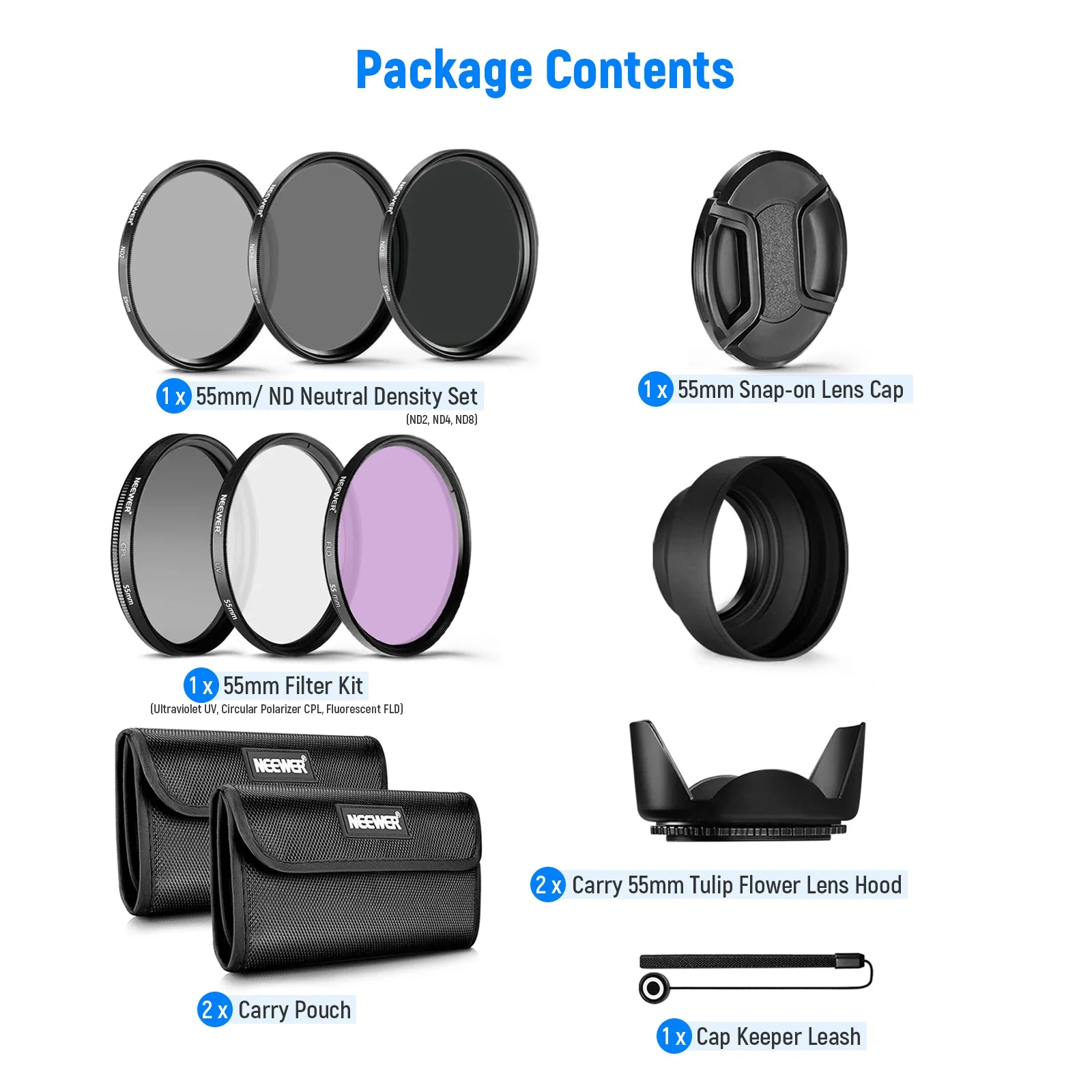 NEEWER UV/CPL/FLD/ND Objektiv Filter Set - Image 7