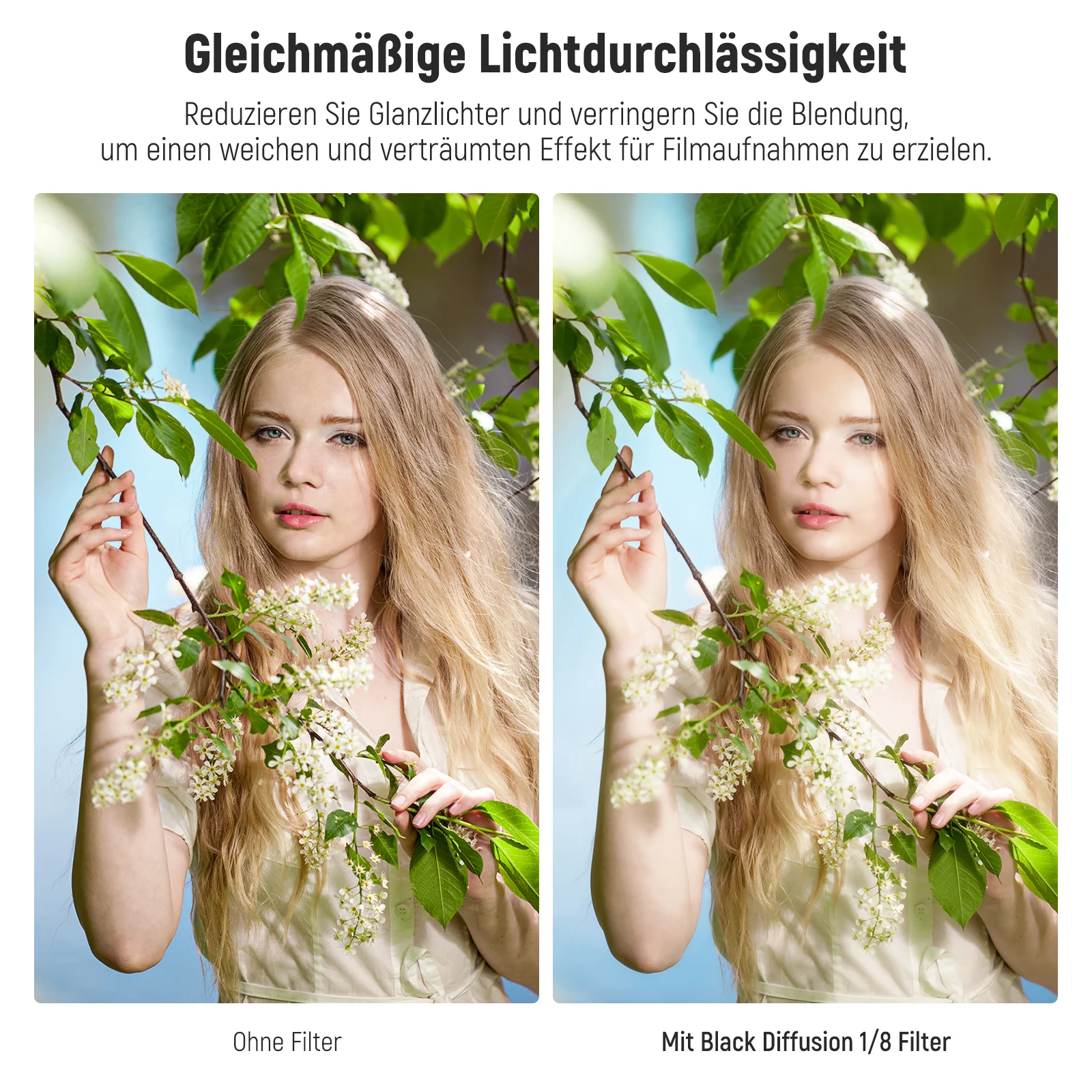 NEEWER Black Diffusion 1/8 Filter verträumter weicher Filter - Image 3