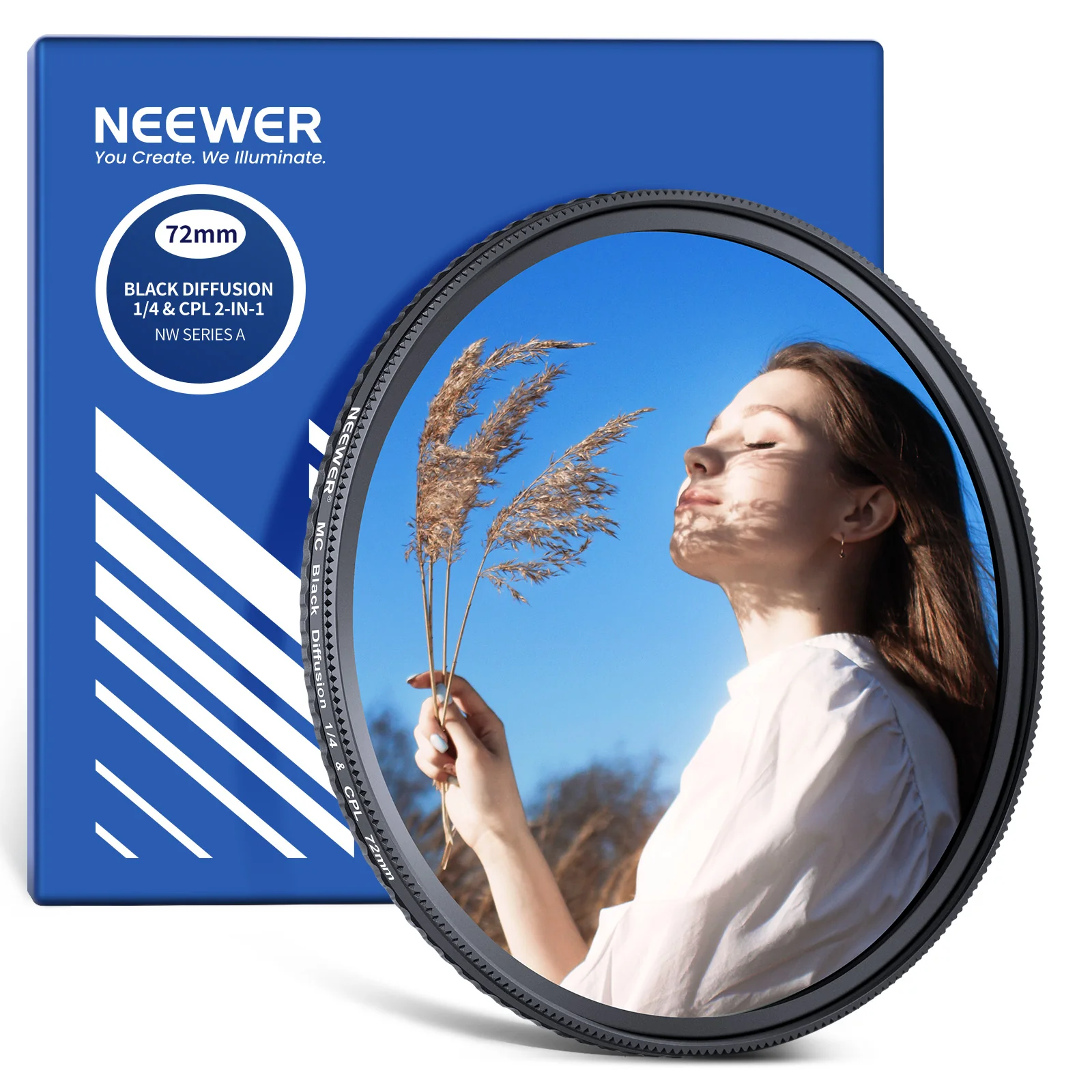 NEEWER 2 in 1 CPL Polfilter+ Black Diffusion 1/4 Filter - Image 17