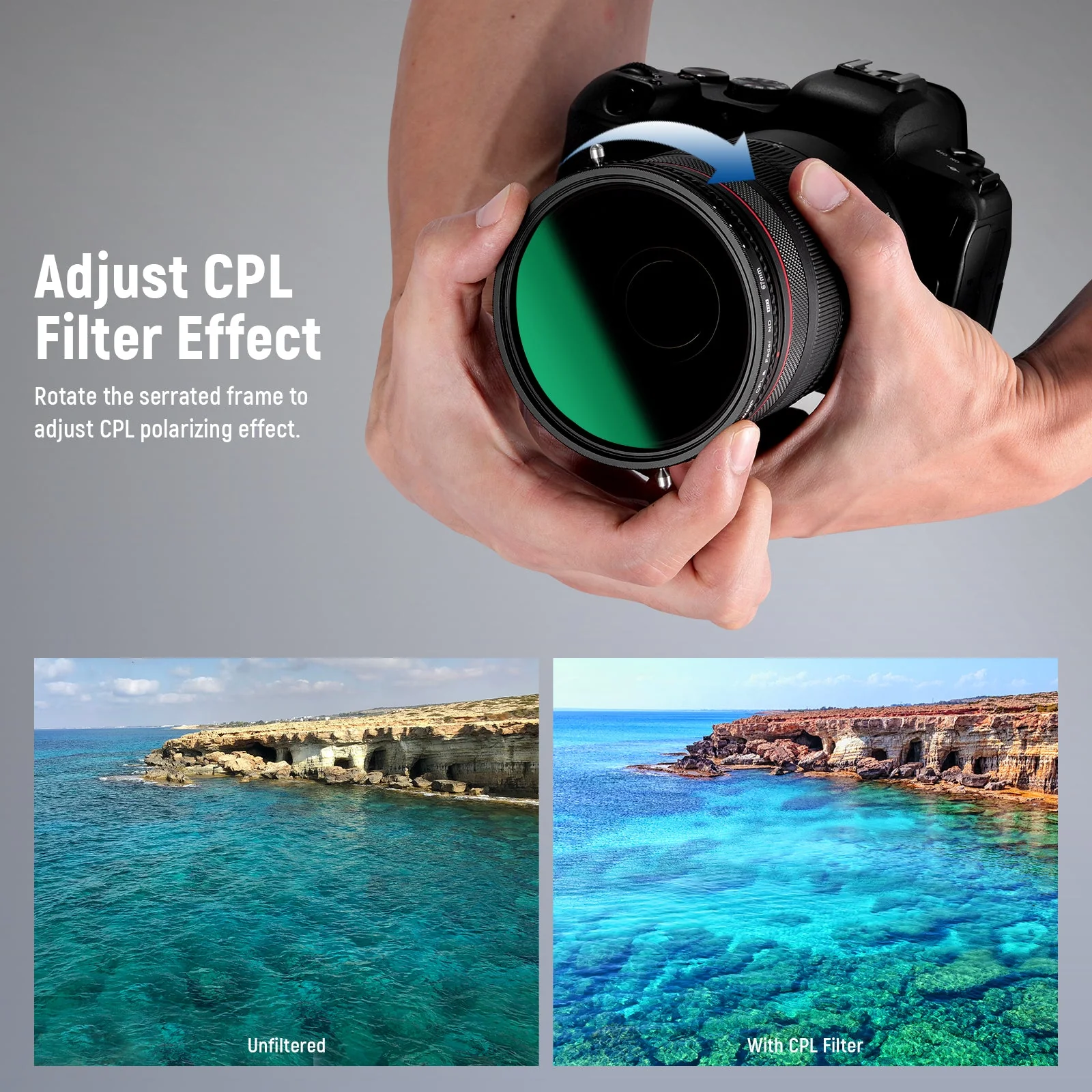 NEEWER 2 in 1 Variabler ND Filter ND2-ND32&CPL Filter - Image 5