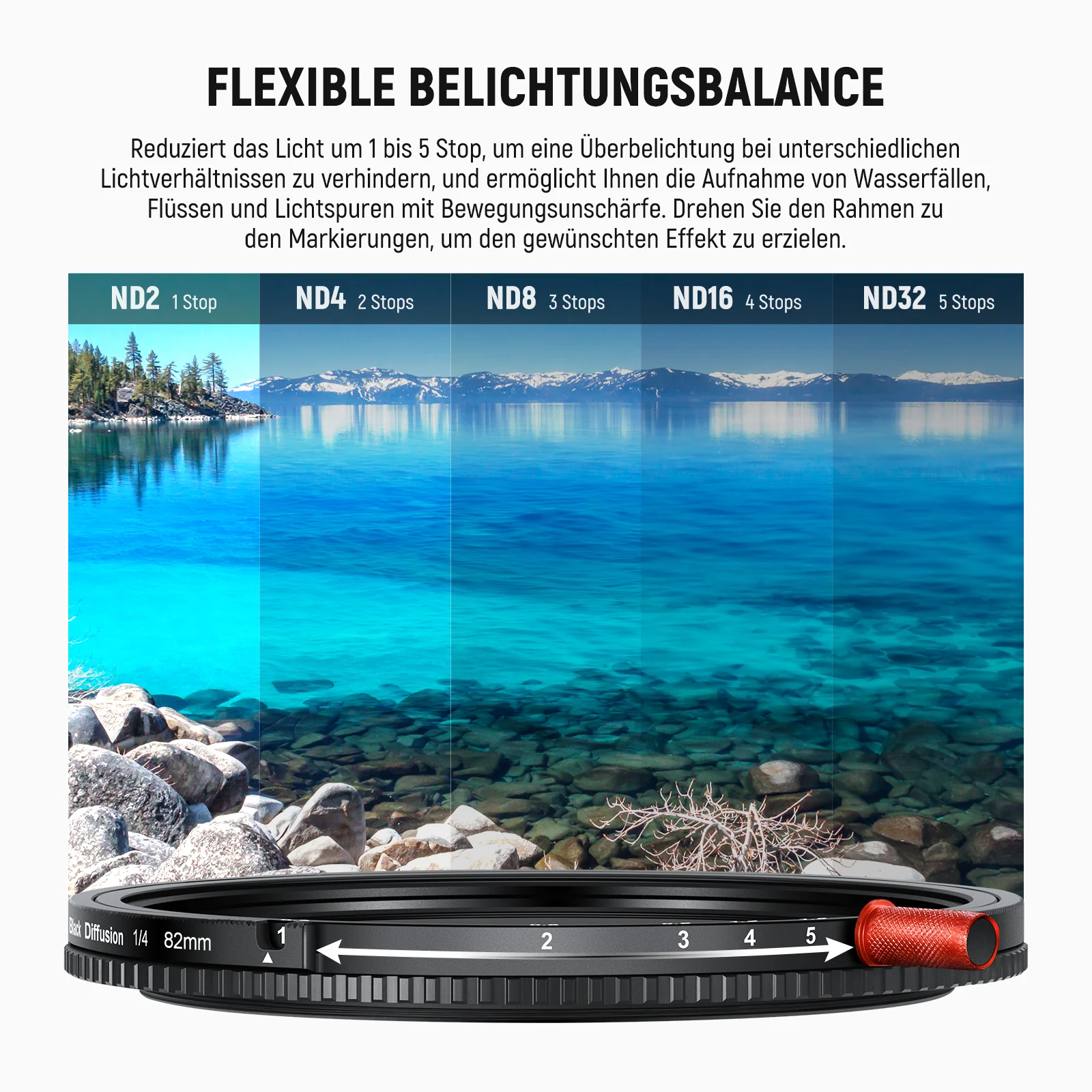 NEEWER 3 In 1 CPL + Black Diffusion 1/4 + Variabler ND2-32 Filter - Image 40