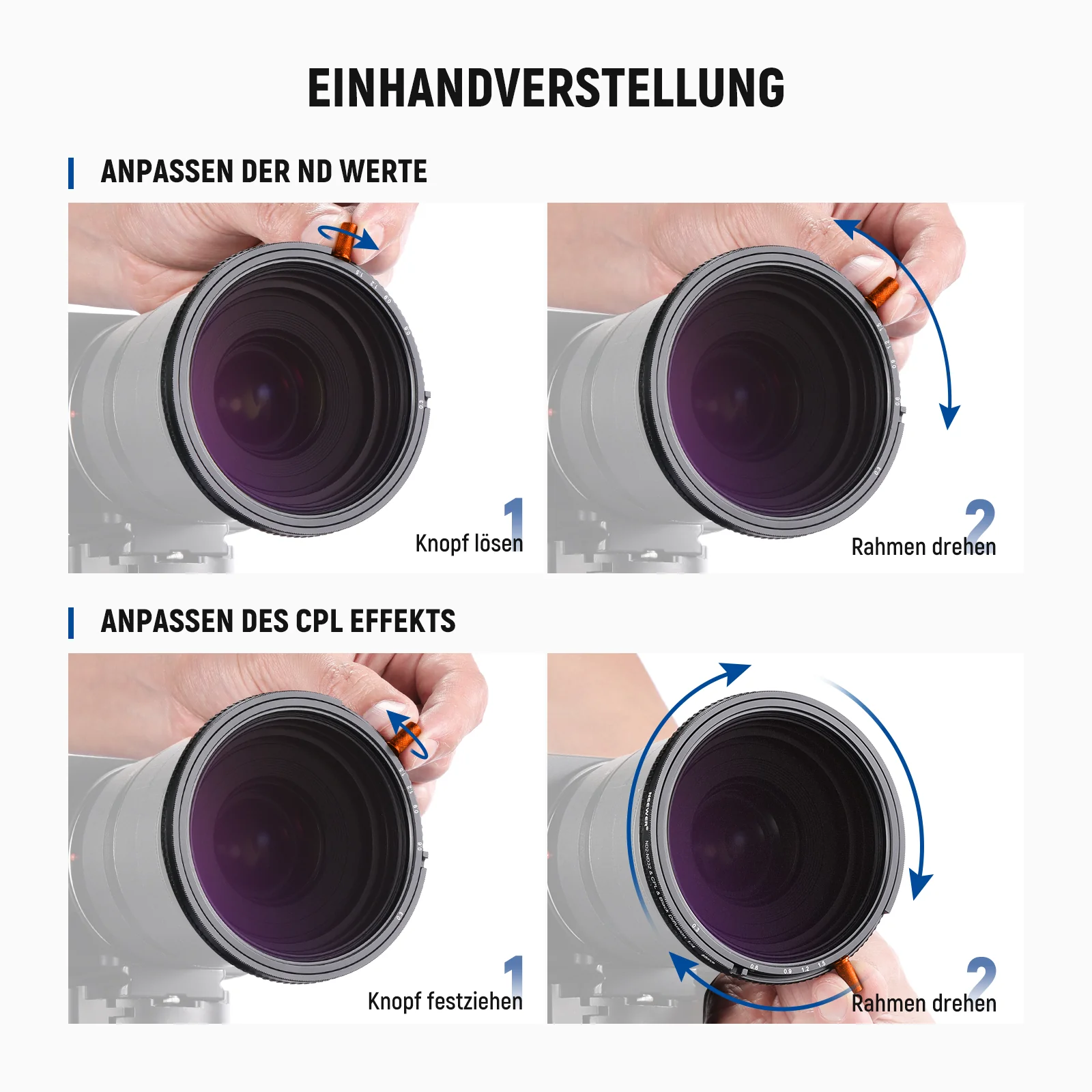 NEEWER 3 In 1 CPL + Black Diffusion 1/4 + Variabler ND2-32 Filter - Image 44