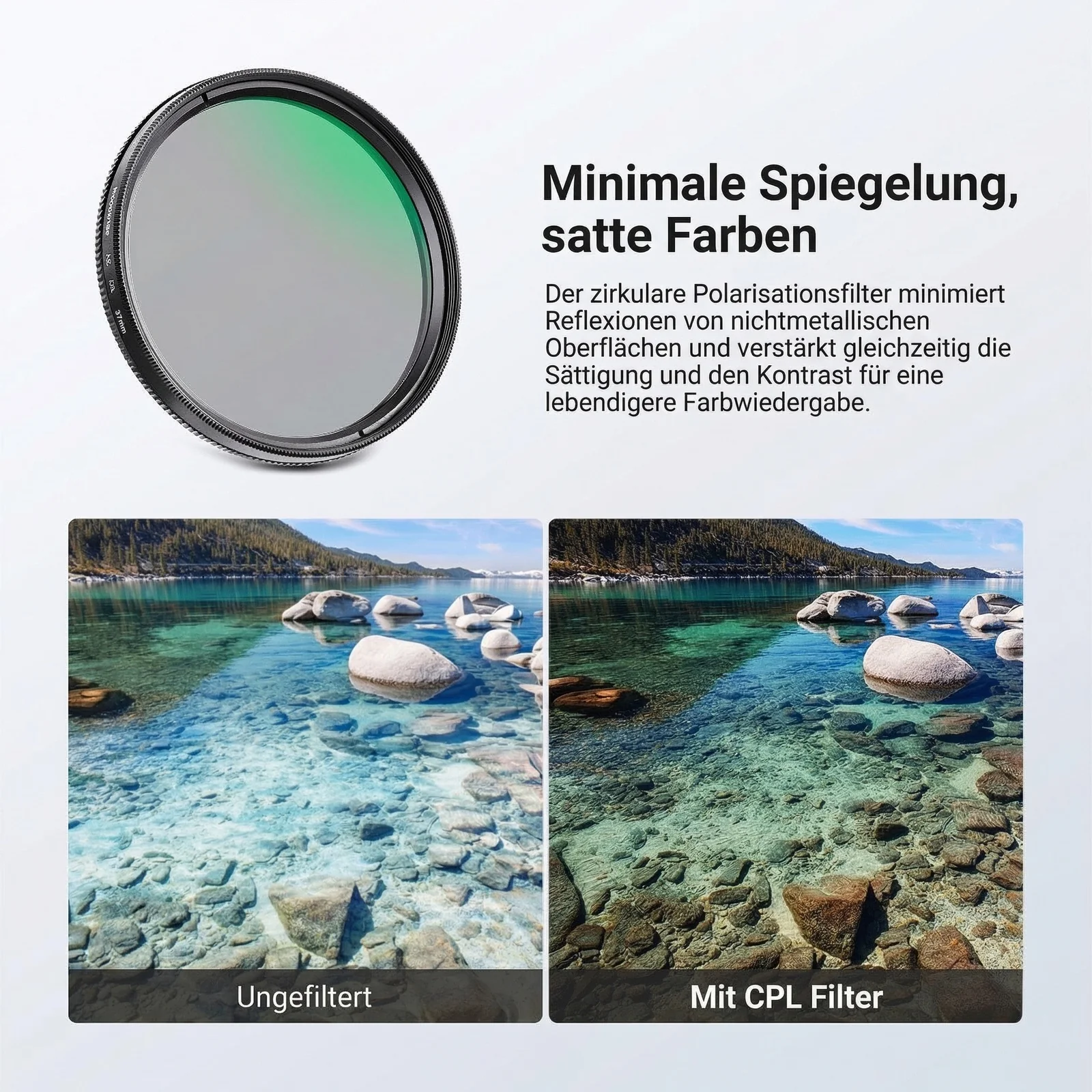 NEEWER 3er-Pack Variables ND + CPL + UV Filterset - Image 5