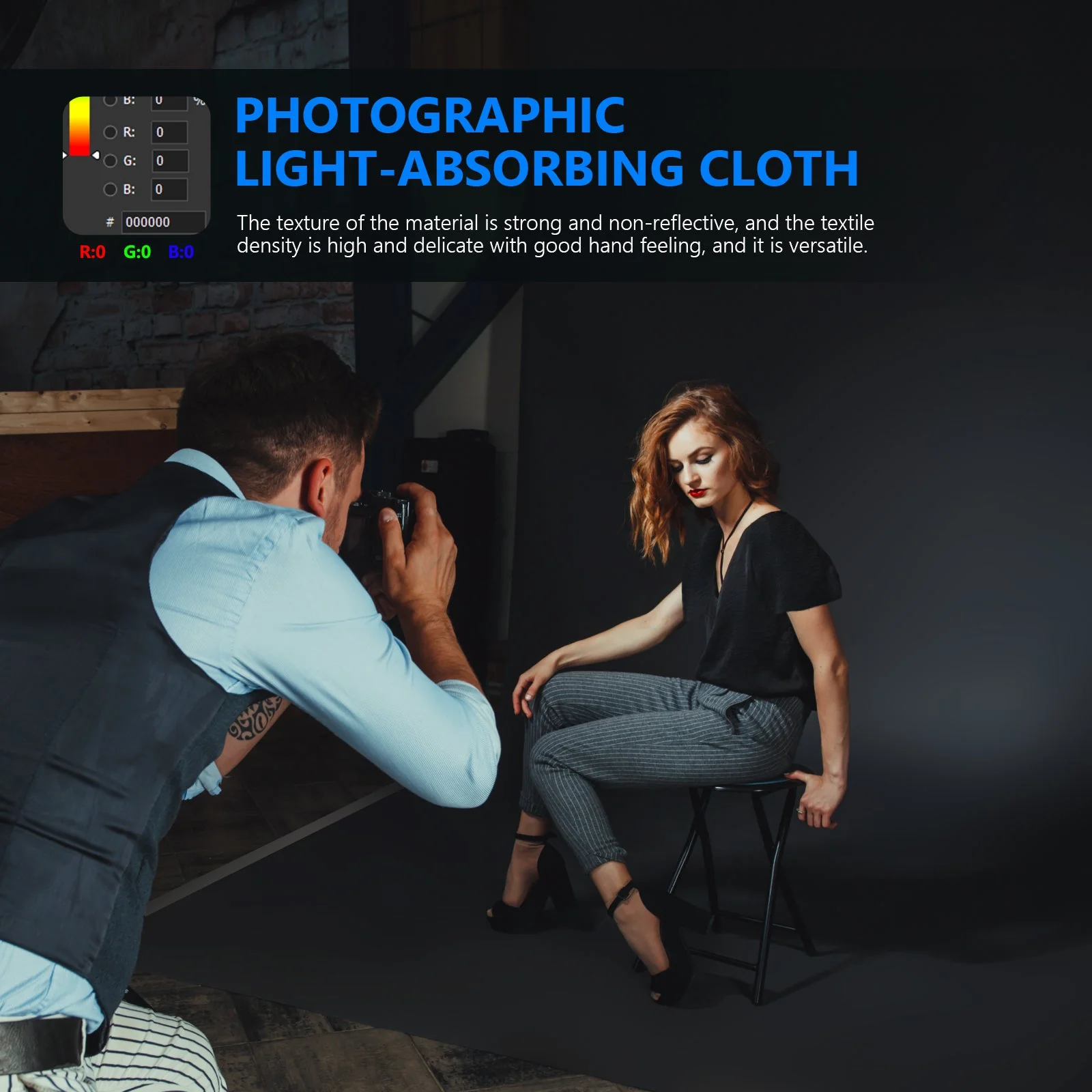 NEEWER 3x3.6m PRO Faltbarer Fotostudio Hintergrund aus Polyester - Image 5