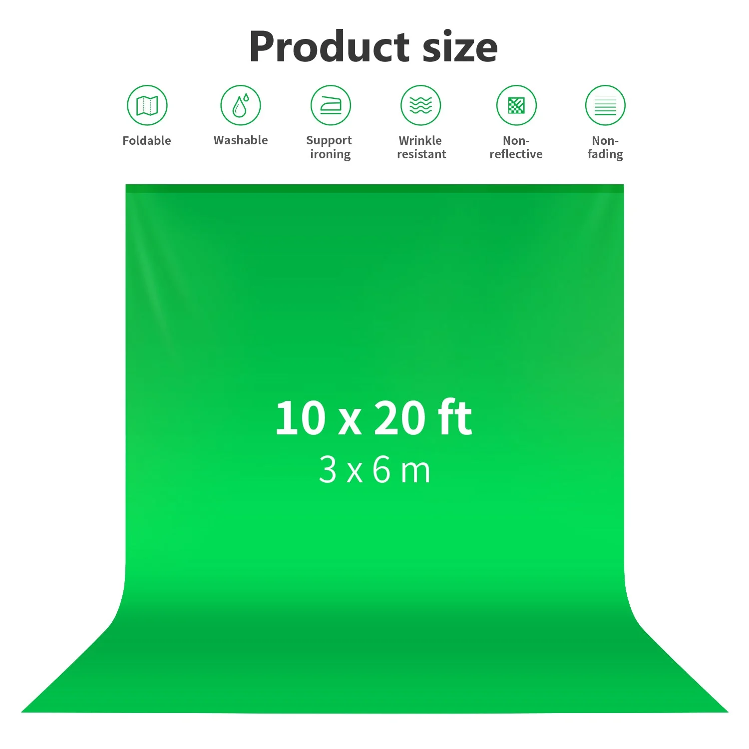 NEEWER 3x6m Faltbarer Fotostudio Hintergrund aus Polyester - Image 10