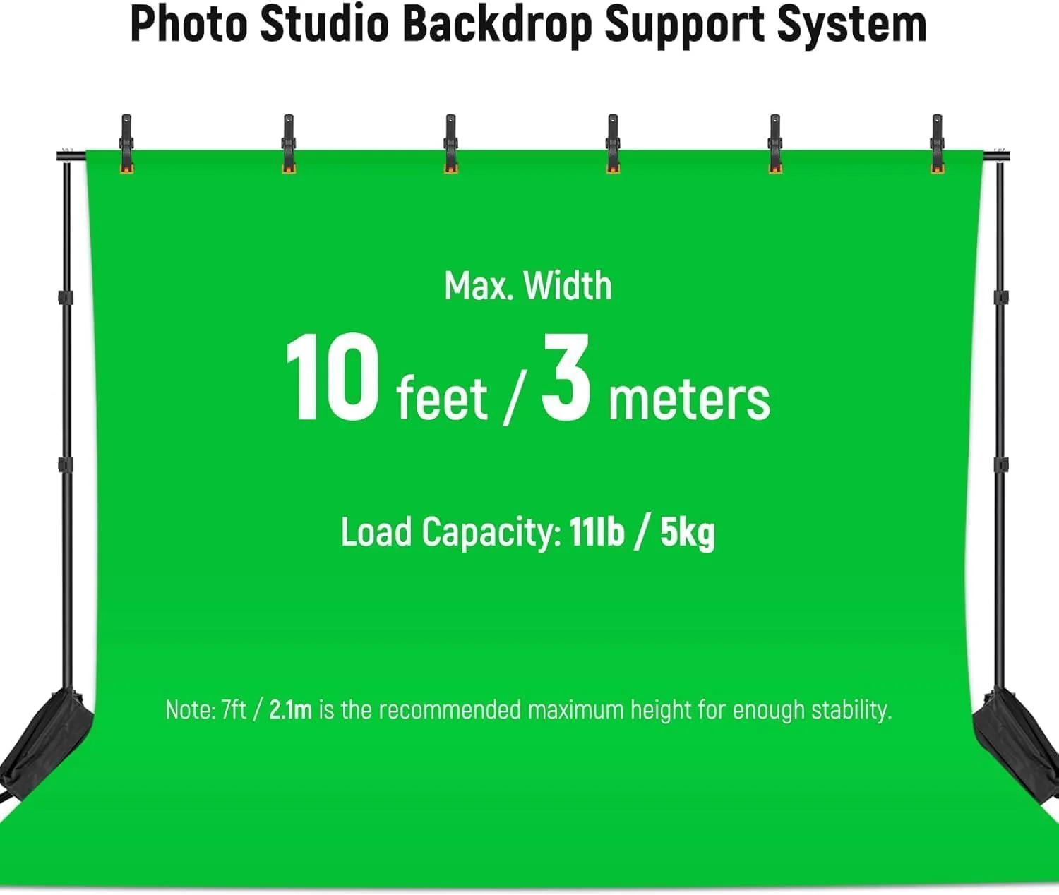 NEEWER 3er Pack Fotostudio Hintergrund Stützsysteme - Image 3
