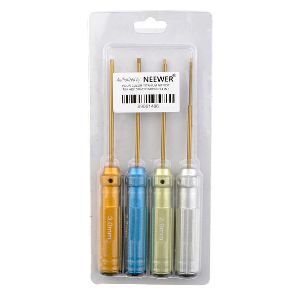 NEEWER 4er-Pack Titan-Nitrid (TiNi) Schraubendreher-Set(1.5mm/2mm/2.5mm/3.0mm) - Image 7
