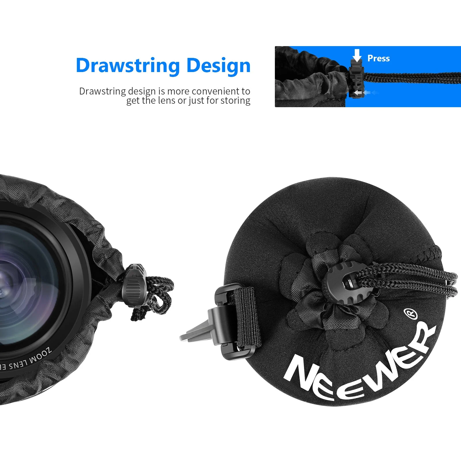 NEEWER 4er Pack Objektivtasche in Schwarz - Image 5
