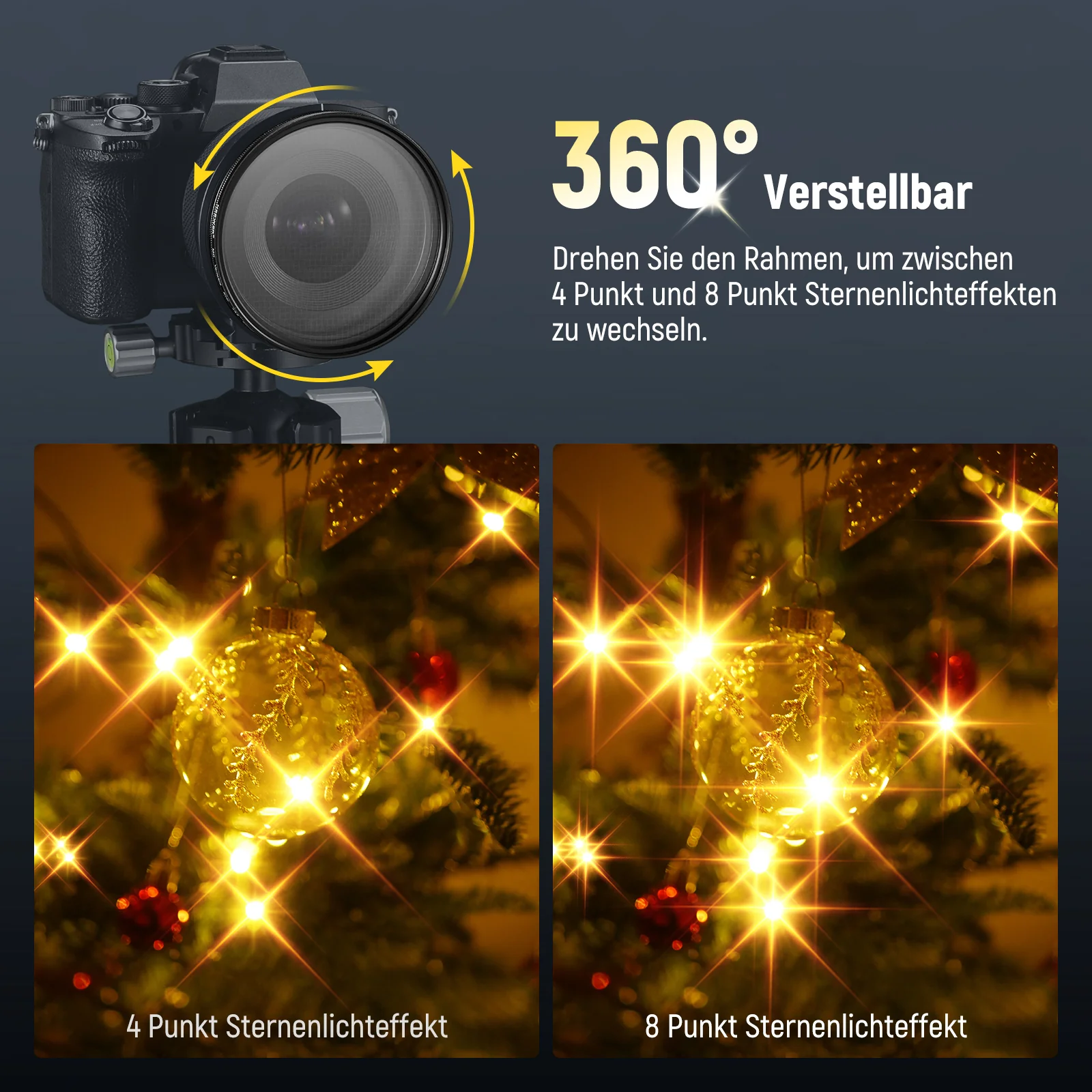 NEEWER Verstellbarer Sternfilter 4/8 Punkte - Image 4