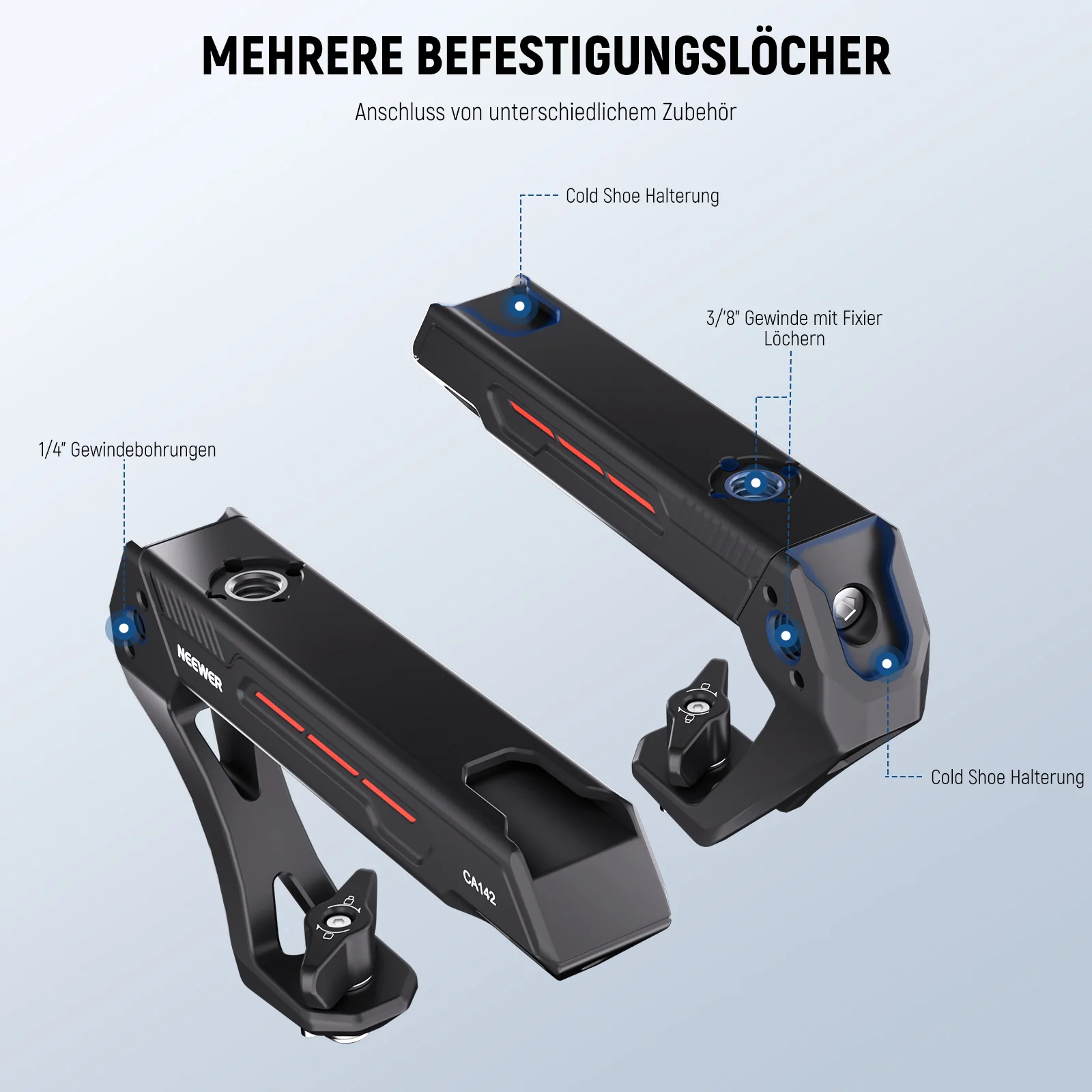 NEEWER BASICS CA142 Leichter Kamera Obergriff - Image 3