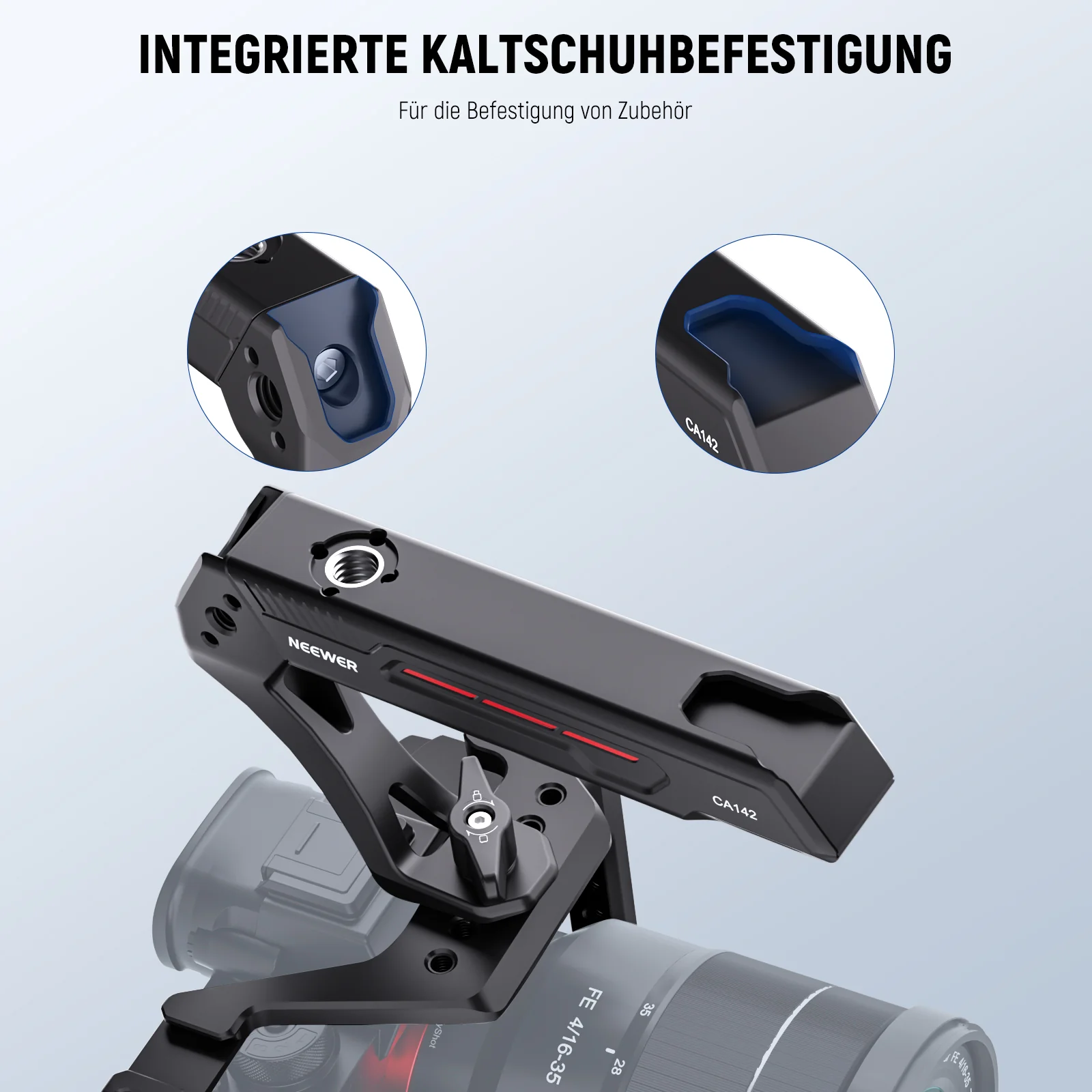 NEEWER BASICS CA142 Leichter Kamera Obergriff - Image 7