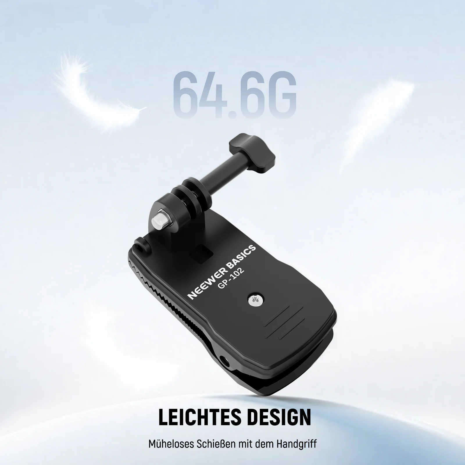 NEEWER BASICS GP-102 Rucksackgurt-Clip-Halterung für Action-Cams - Image 4