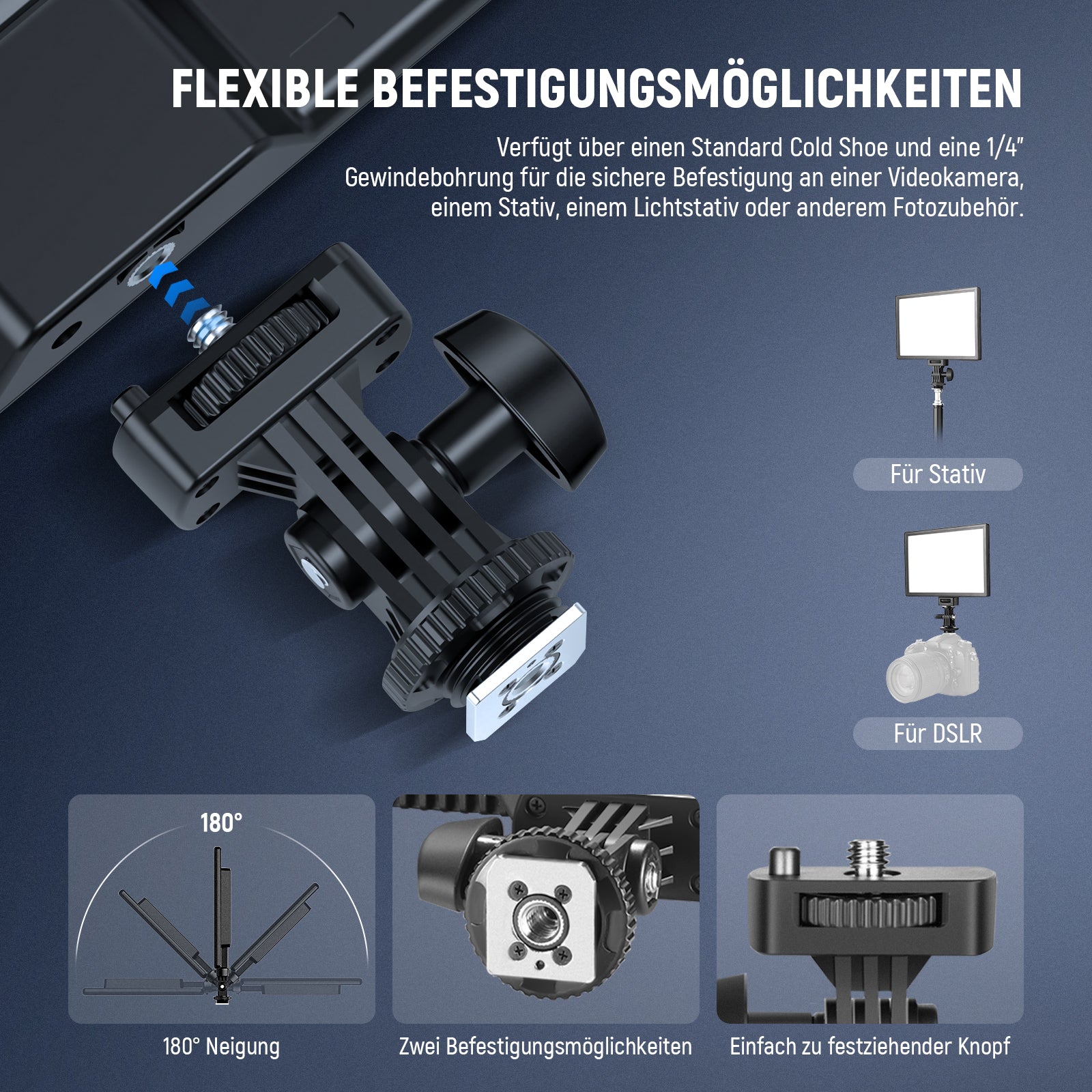 NEEWER BASICS NL-192B 2er Pack Bi-Color LED Videolicht Panel Set - Image 6