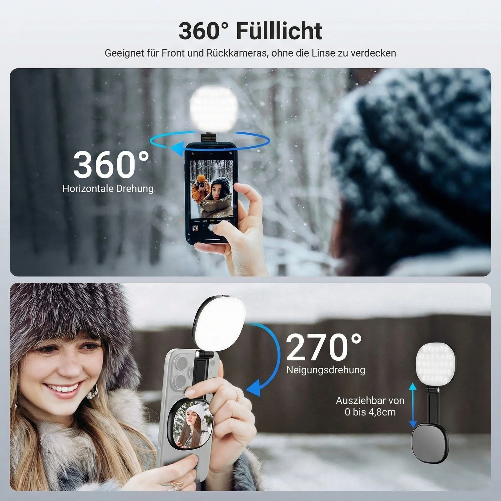 NEEWER BASICS NL72B Magnetisches Selfie Licht - Image 13