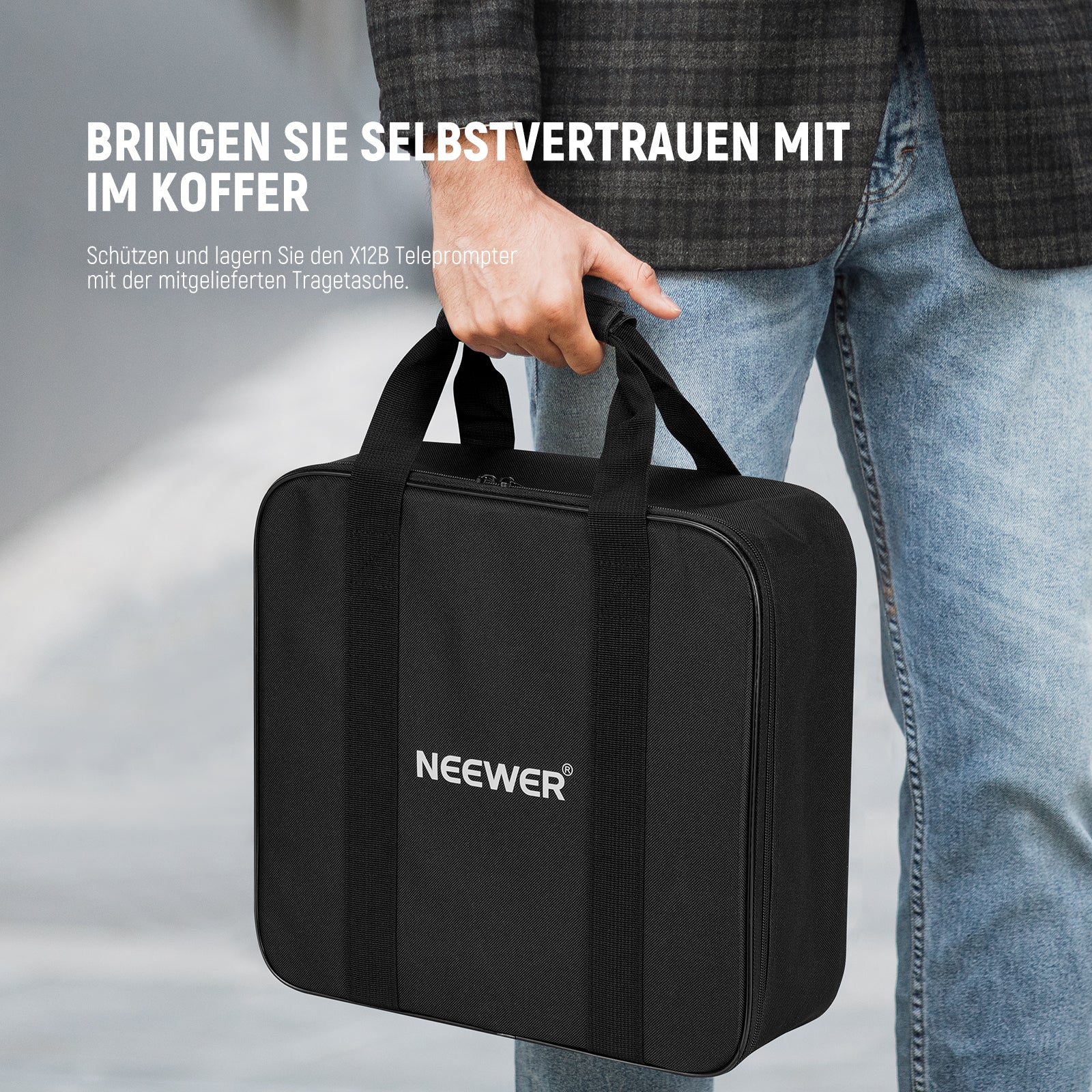 NEEWER BASICS X12B 12" Teleprompter Aluminiumlegierung Basics Typ - Image 8