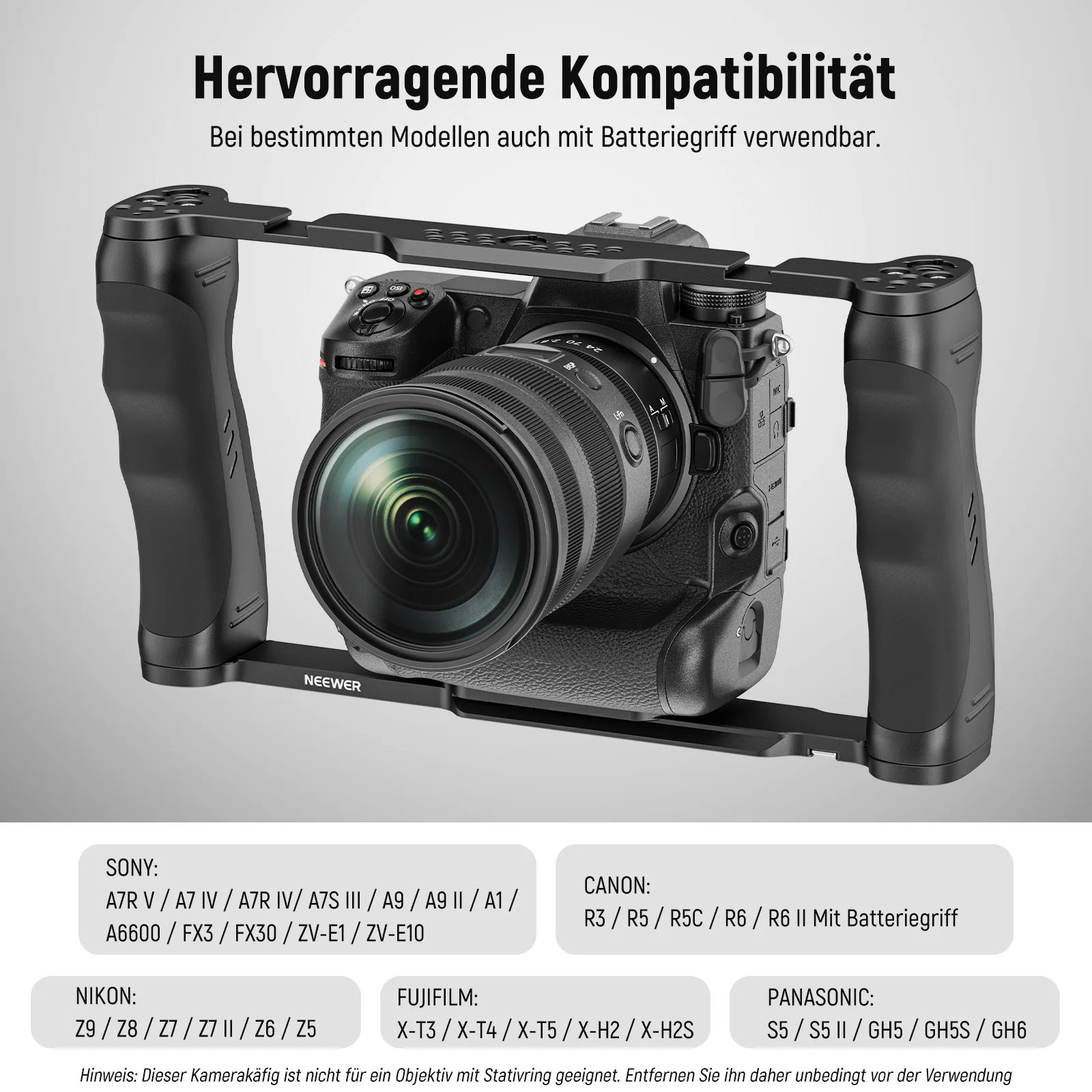 NEEWER CA016 Videokamera Käfig Rig mit Arca Basis - Image 4