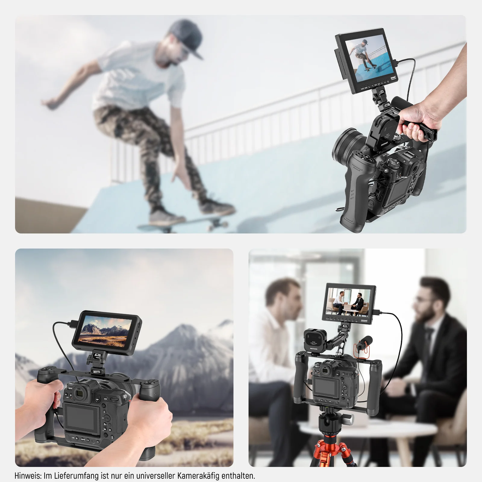 NEEWER CA016 Videokamera Käfig Rig mit Arca Basis - Image 8