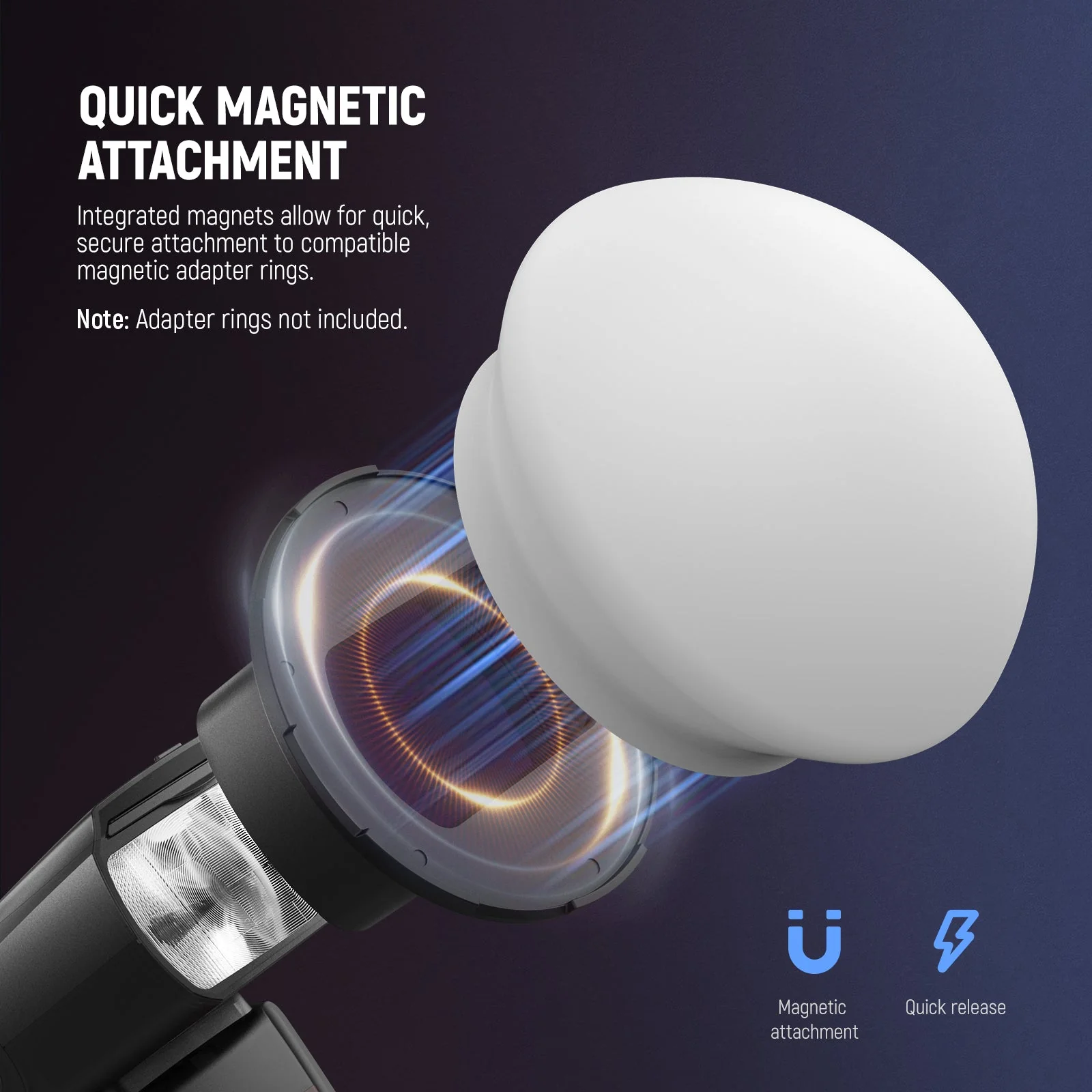 NEEWER CRS9 Magnetischer Silikon Blitz Diffusor für NEEWER Square/Round Head Blitzgeräte - Image 4