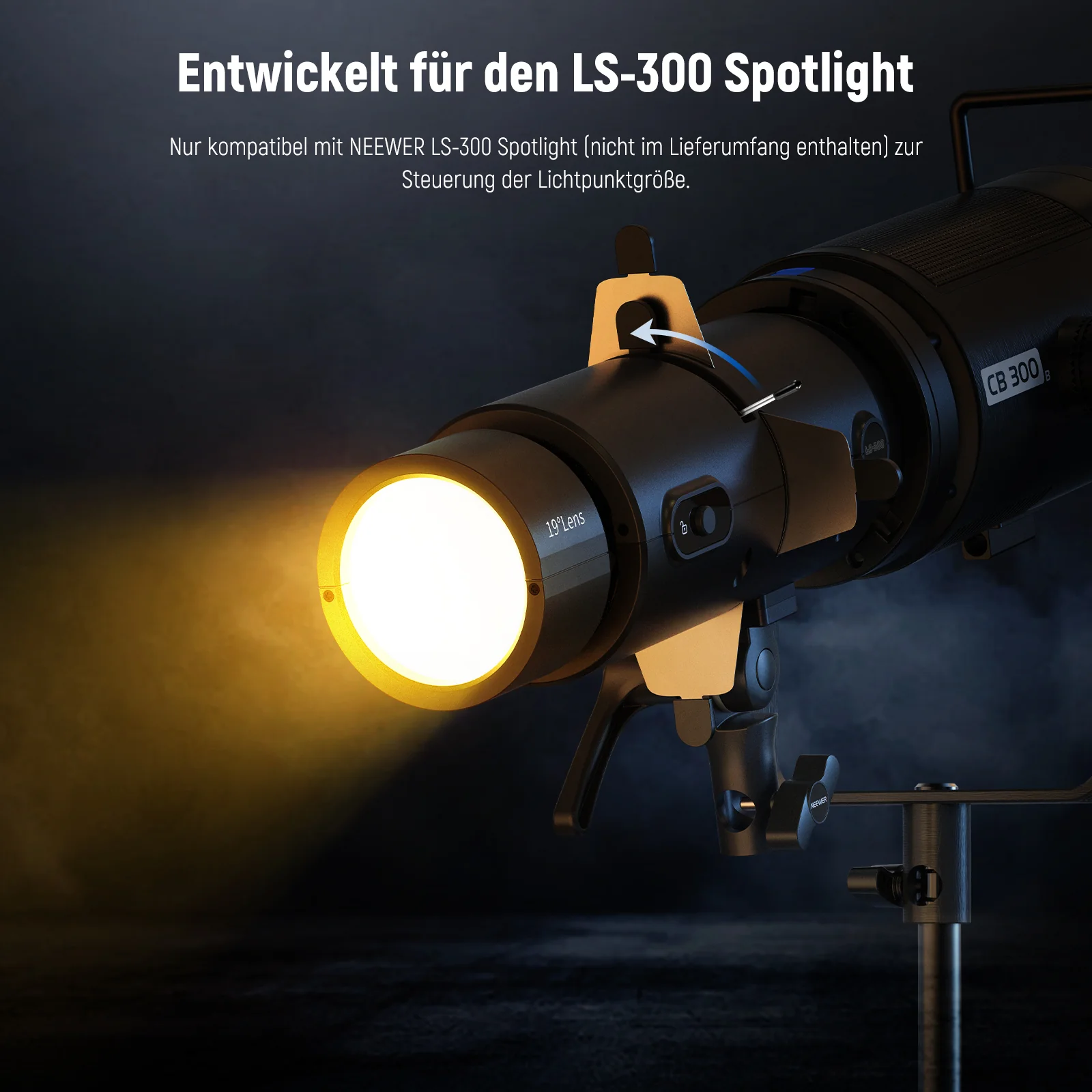 NEEWER CSS3 Irisblende nur für LS-300 Spotlight Snoot - Image 2