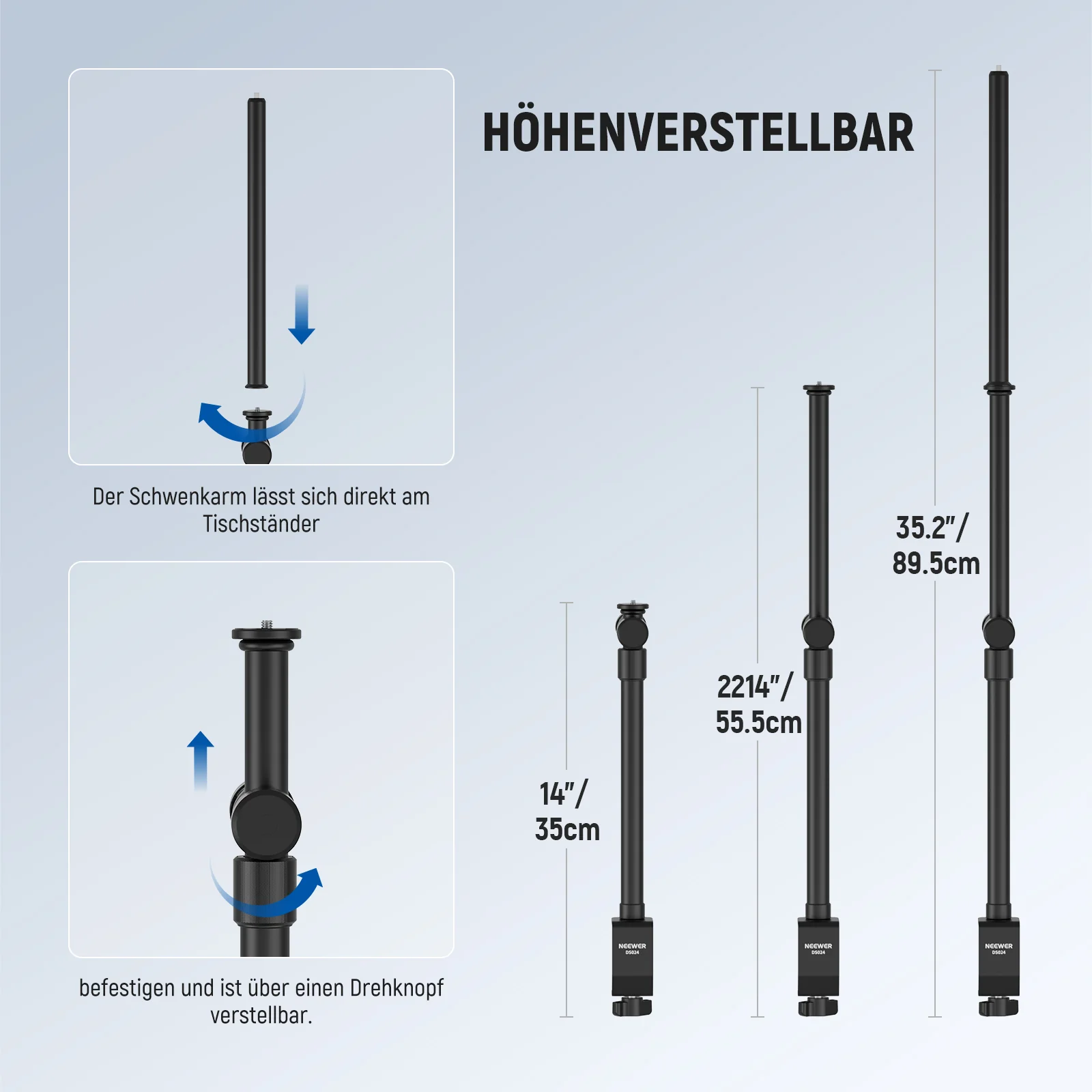 NEEWER DS024 Overhead Kamera Tischhalterung - Image 2