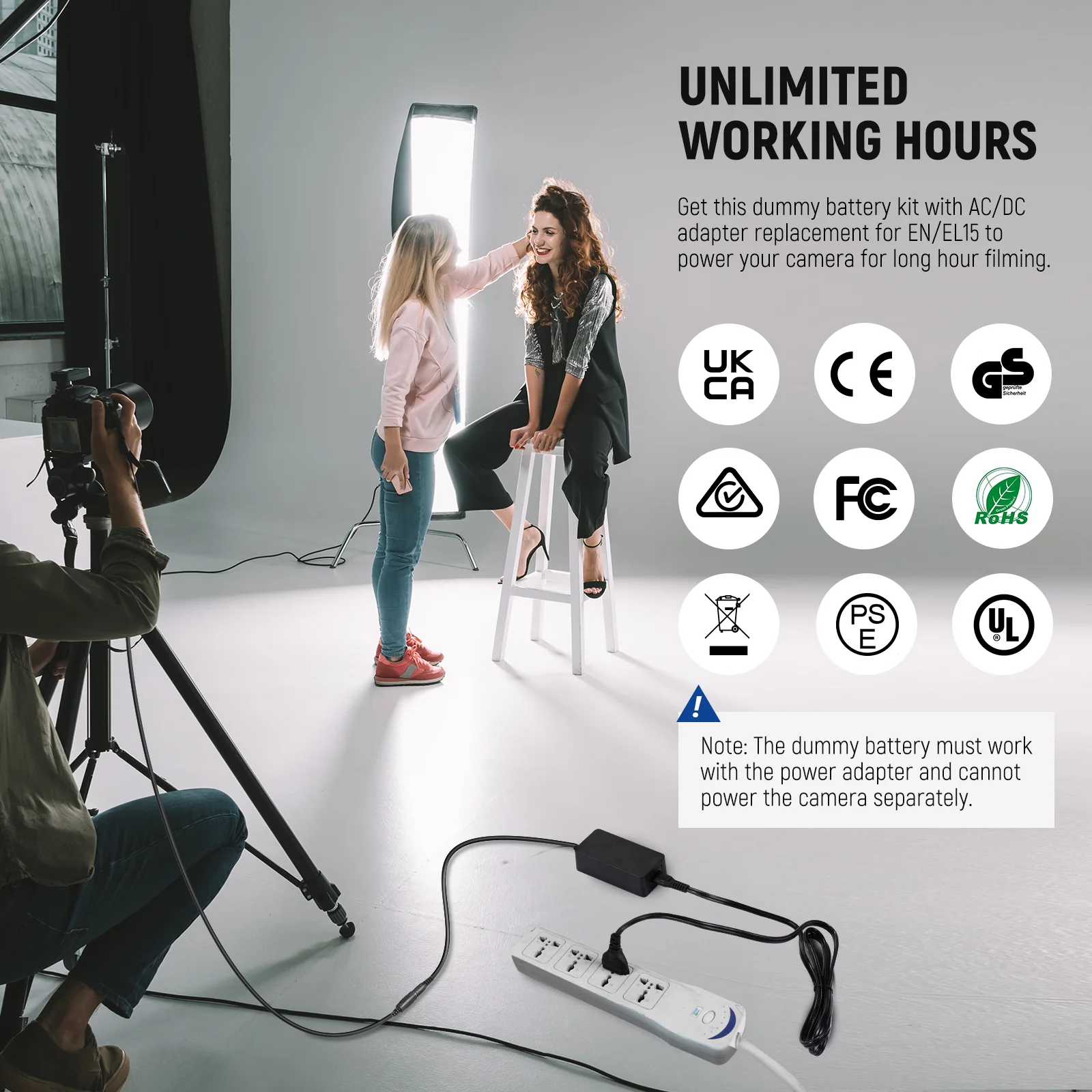 NEEWER EP-5B/EN-EL15 Nikon Virtueller Batterie mit AC/DC Koppler - Image 5