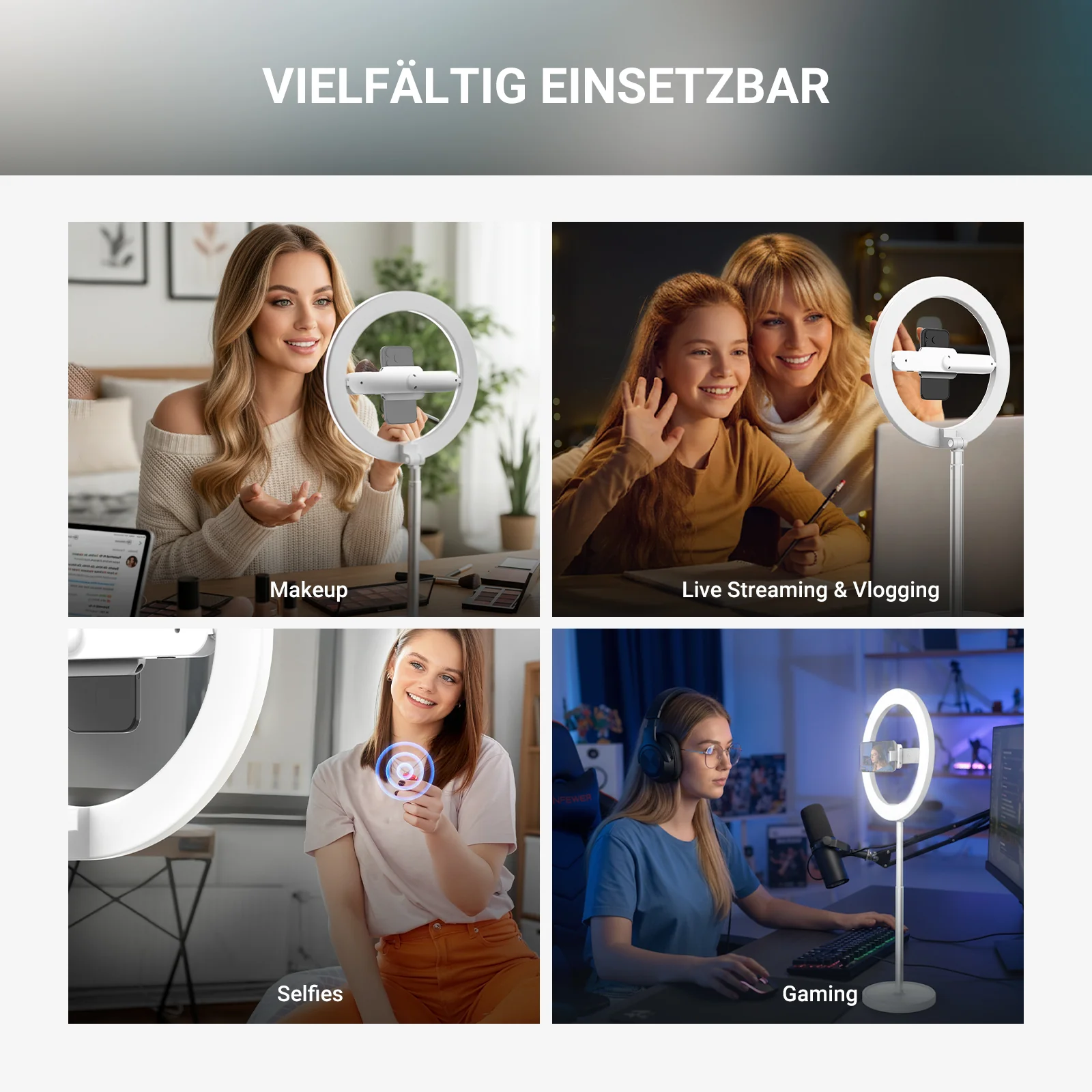 NEEWER ENTRY LEVEL VERSION 10" LED Selfie Ringlicht - Image 17