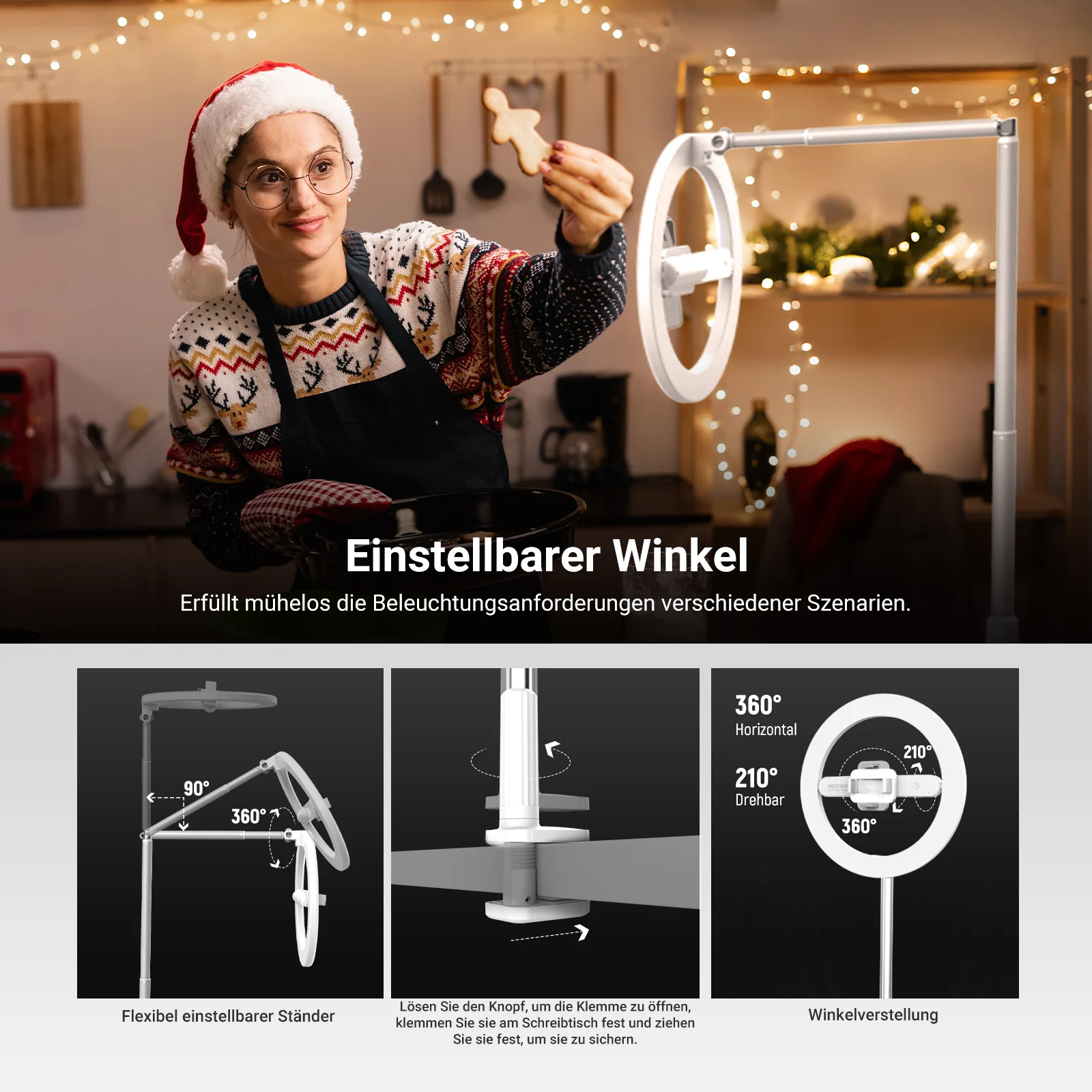 NEEWER ENTRY LEVEL VERSION 10" LED Selfie Ringlicht - Image 6