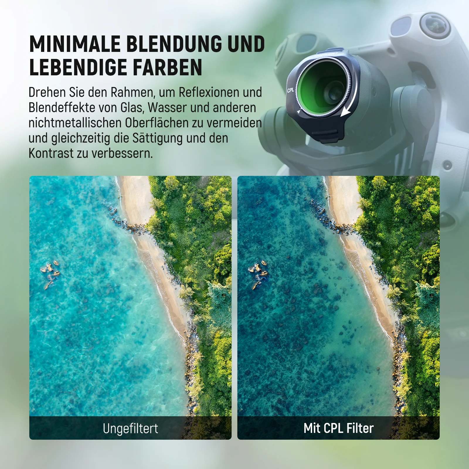 NEEWER CPL/UV Filter für DJI Mini 5 Pro Drone - Image 3