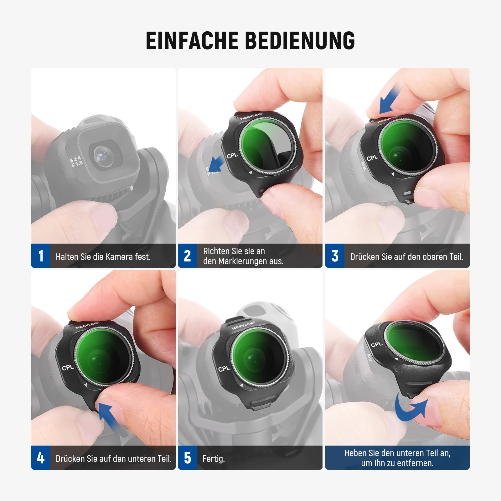 NEEWER CPL/UV Filter für DJI Mini 5 Pro Drone - Image 7