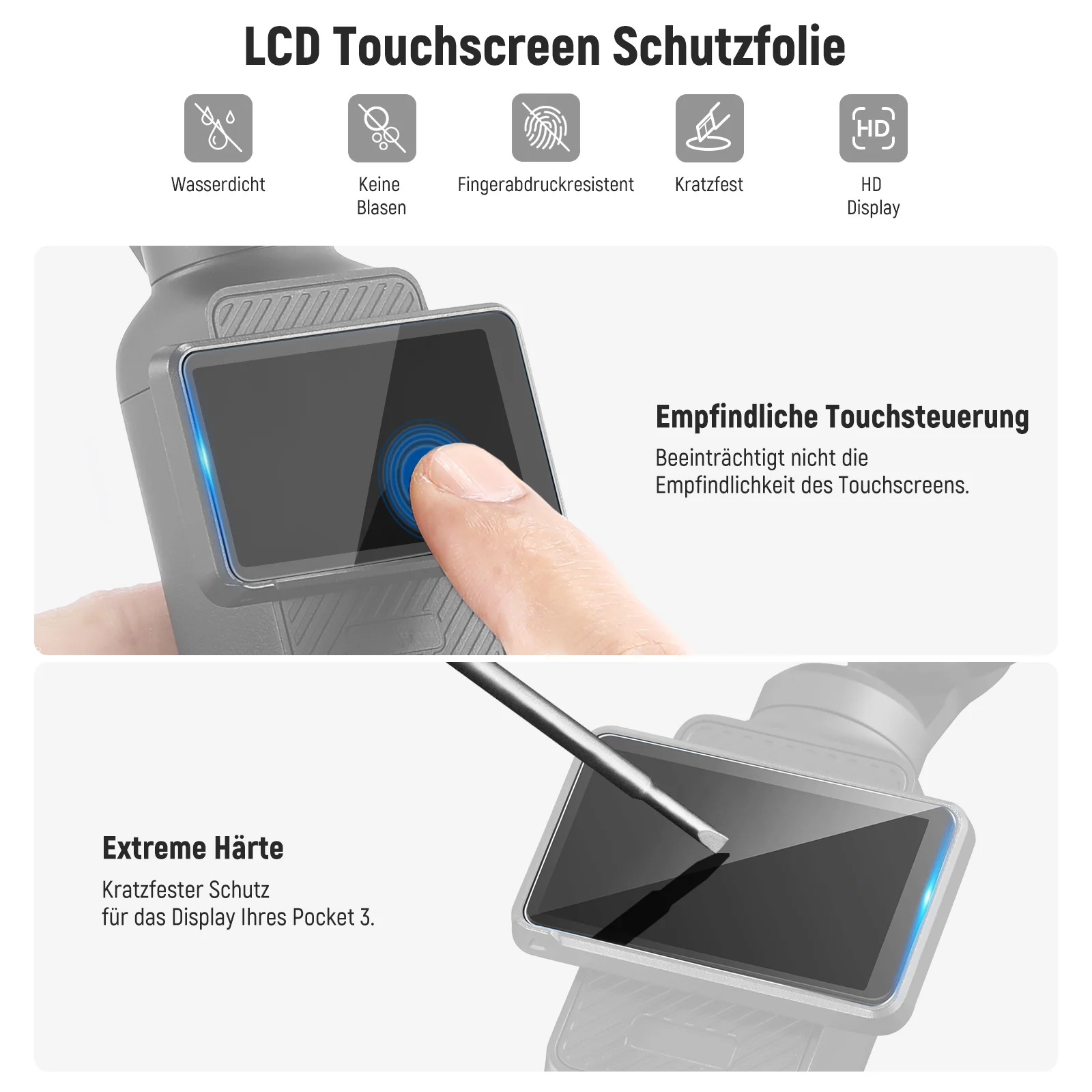 NEEWER FL-B29 2er Pack Filter Set mit CPL Filter/0.75X Weitwinkelobjektiv für DJI Osmo Pocket 3 / Pocket 4 - Image 7