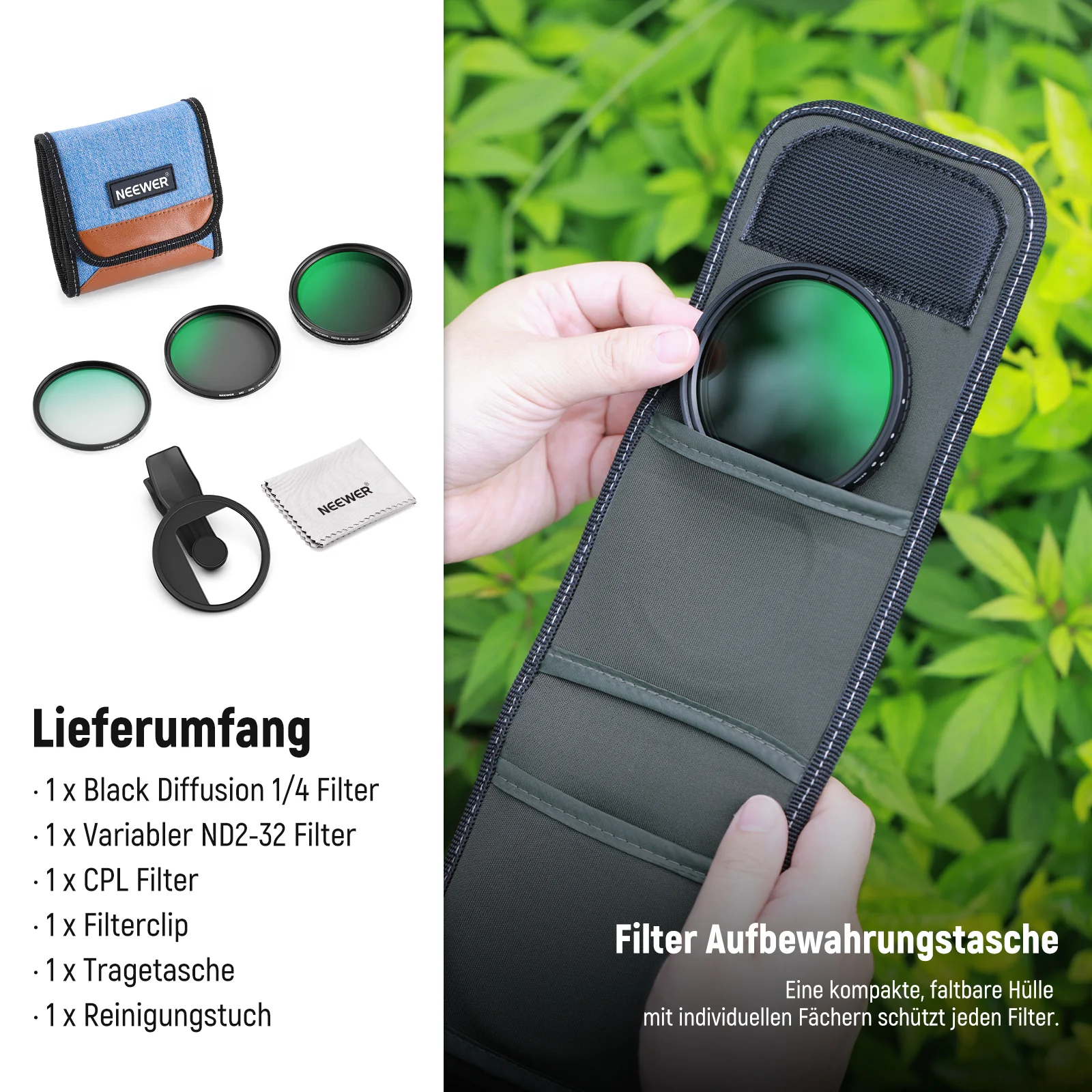 NEEWER FL-B37/FL-B38 67mm Filter Set für Smartphone - Image 9