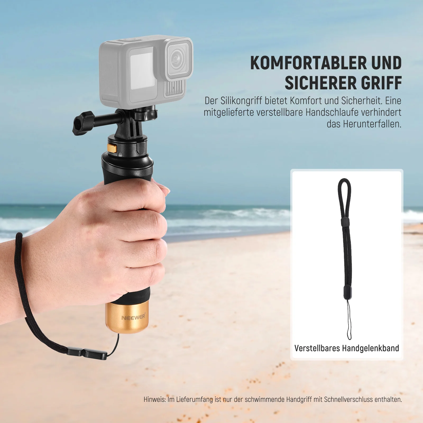 NEEWER GP23 Schwimmender Handgriff für Action Kamera - Image 10