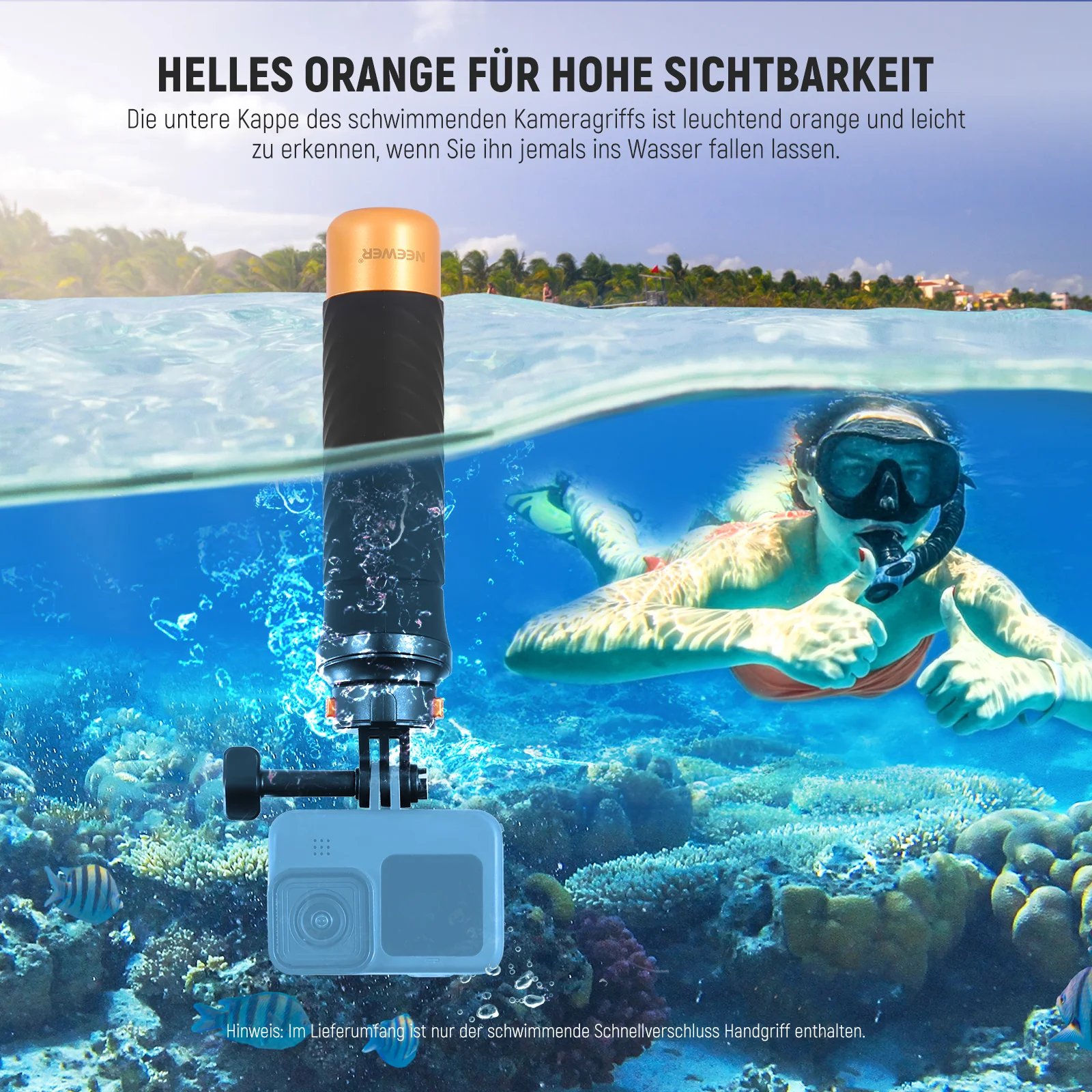 NEEWER GP23 Schwimmender Handgriff für Action Kamera - Image 6