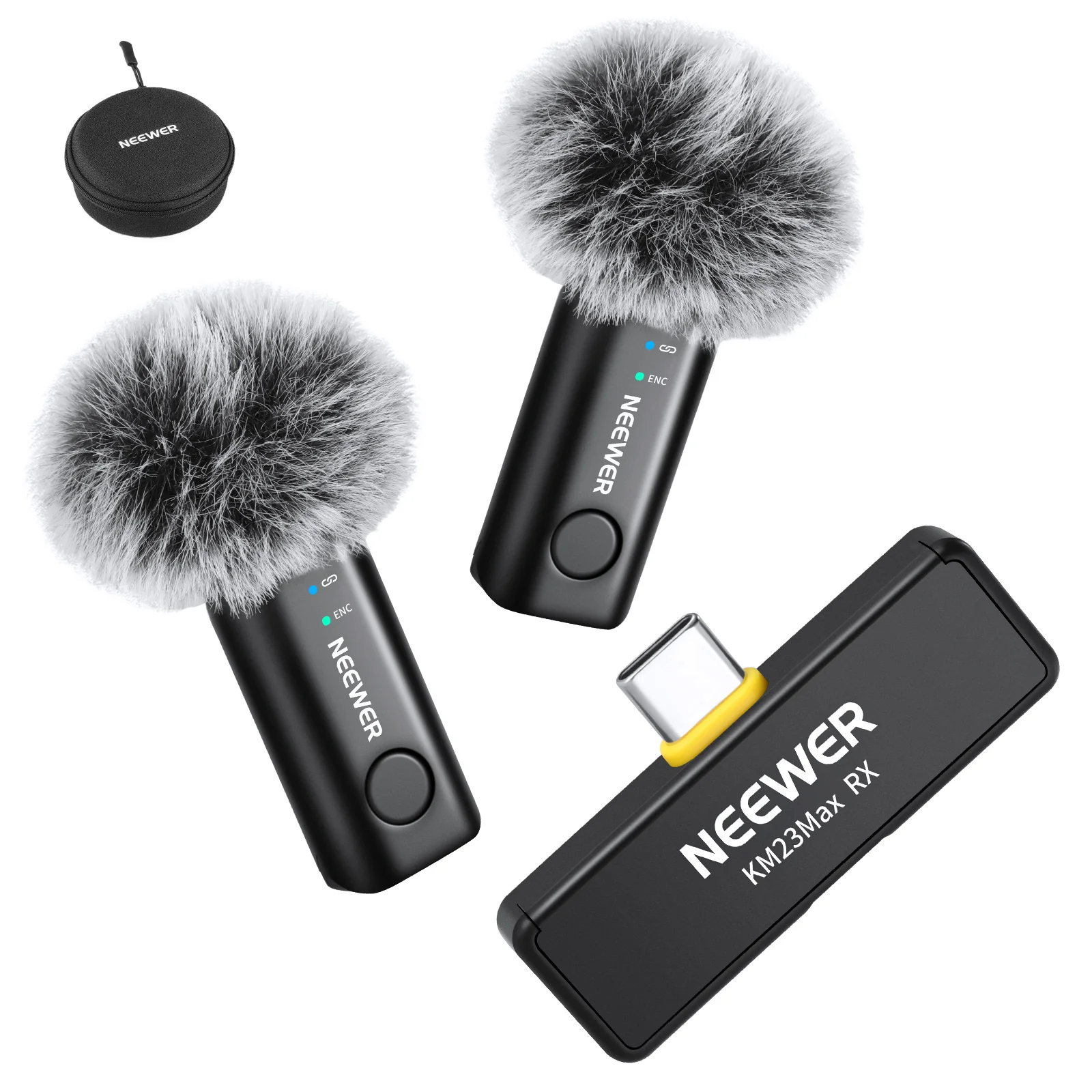NEEWER KM23 Max Kabelloses Lavalier Mikrofon