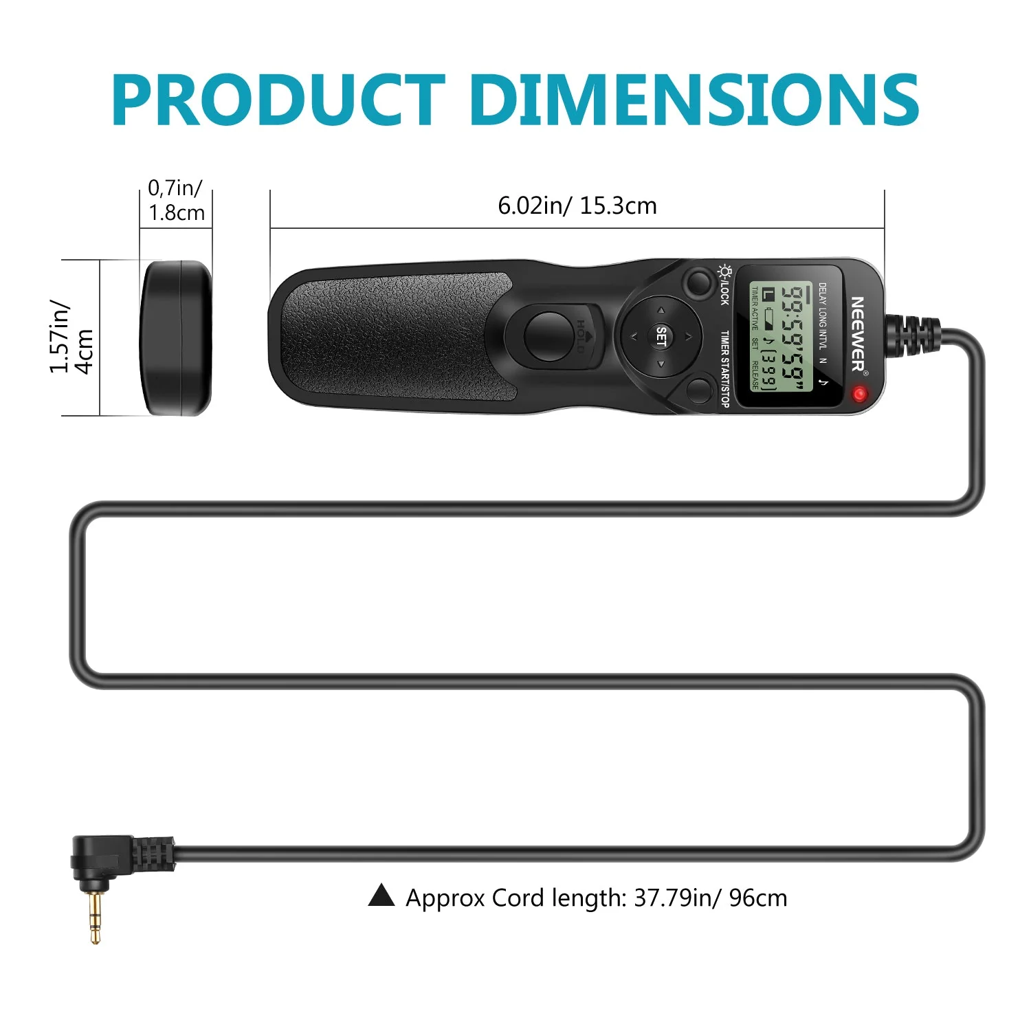 NEEWER LCD Timer Blitzauslöser Fernbedienung für Canon/Contax/Pentax - Image 7