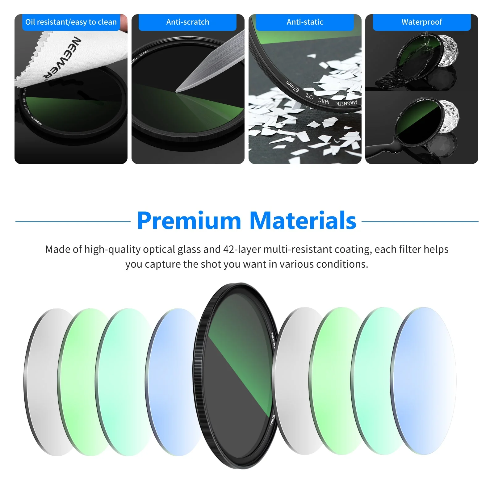 NEEWER  4-in-1 Magnetisches ND-Filter Set - Image 3