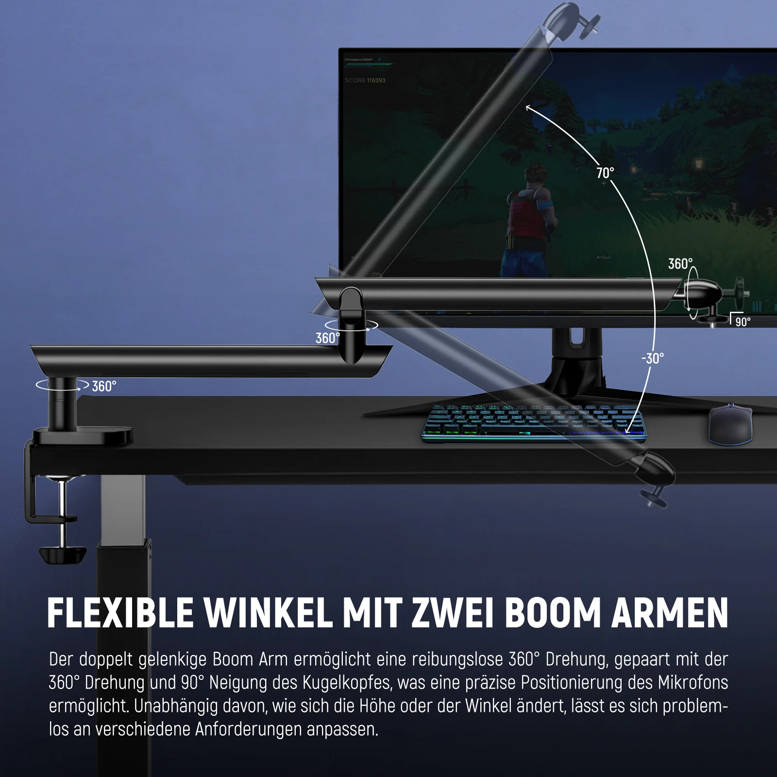 NEEWER MS007 Mikrofonständer Boom Arm - Image 3