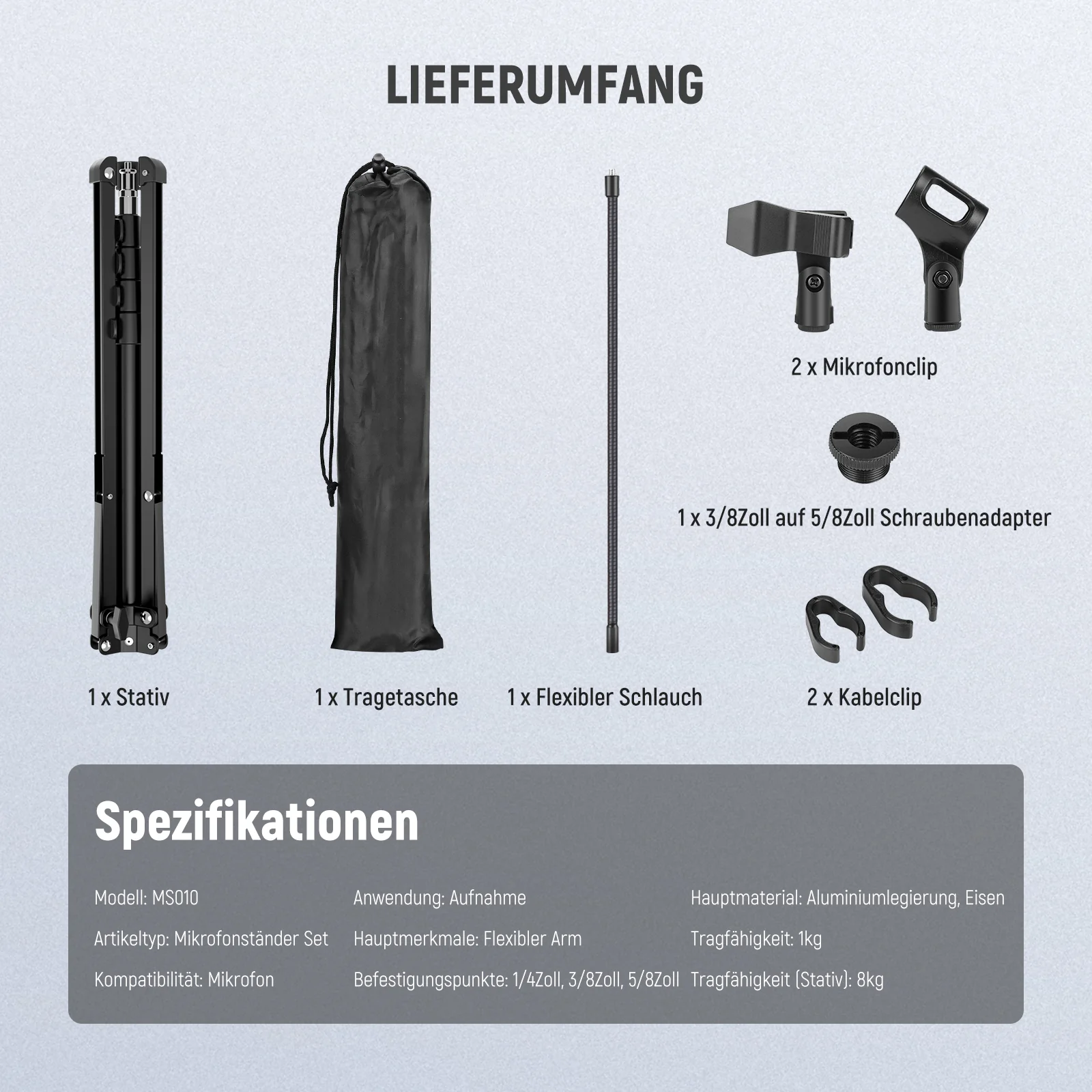 NEEWER MS010 Mikrofonständer - Image 8