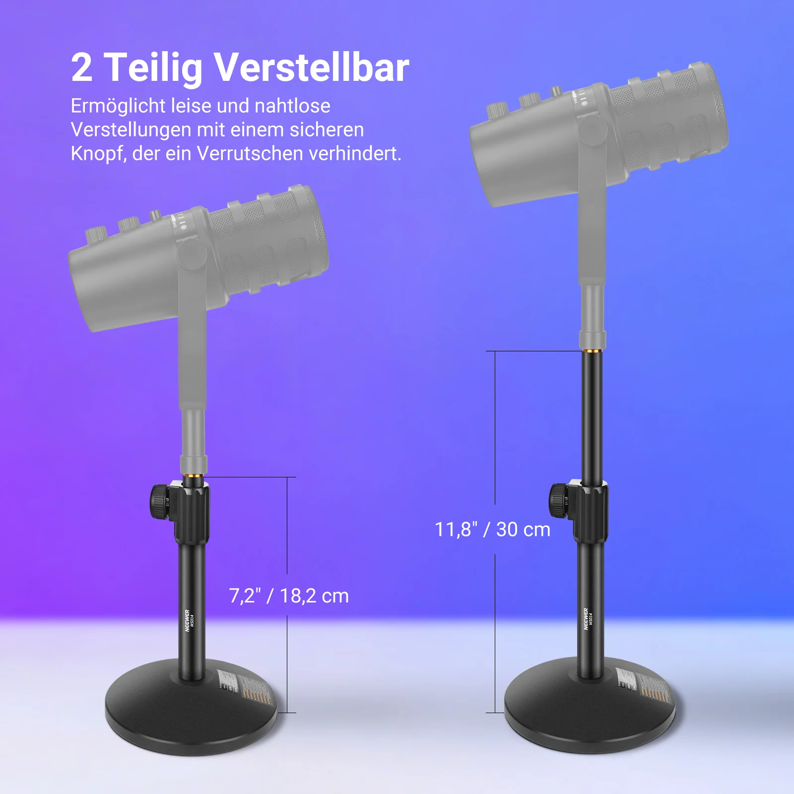 NEEWER MS014 Tisch Mikrofon Ständer - Image 3