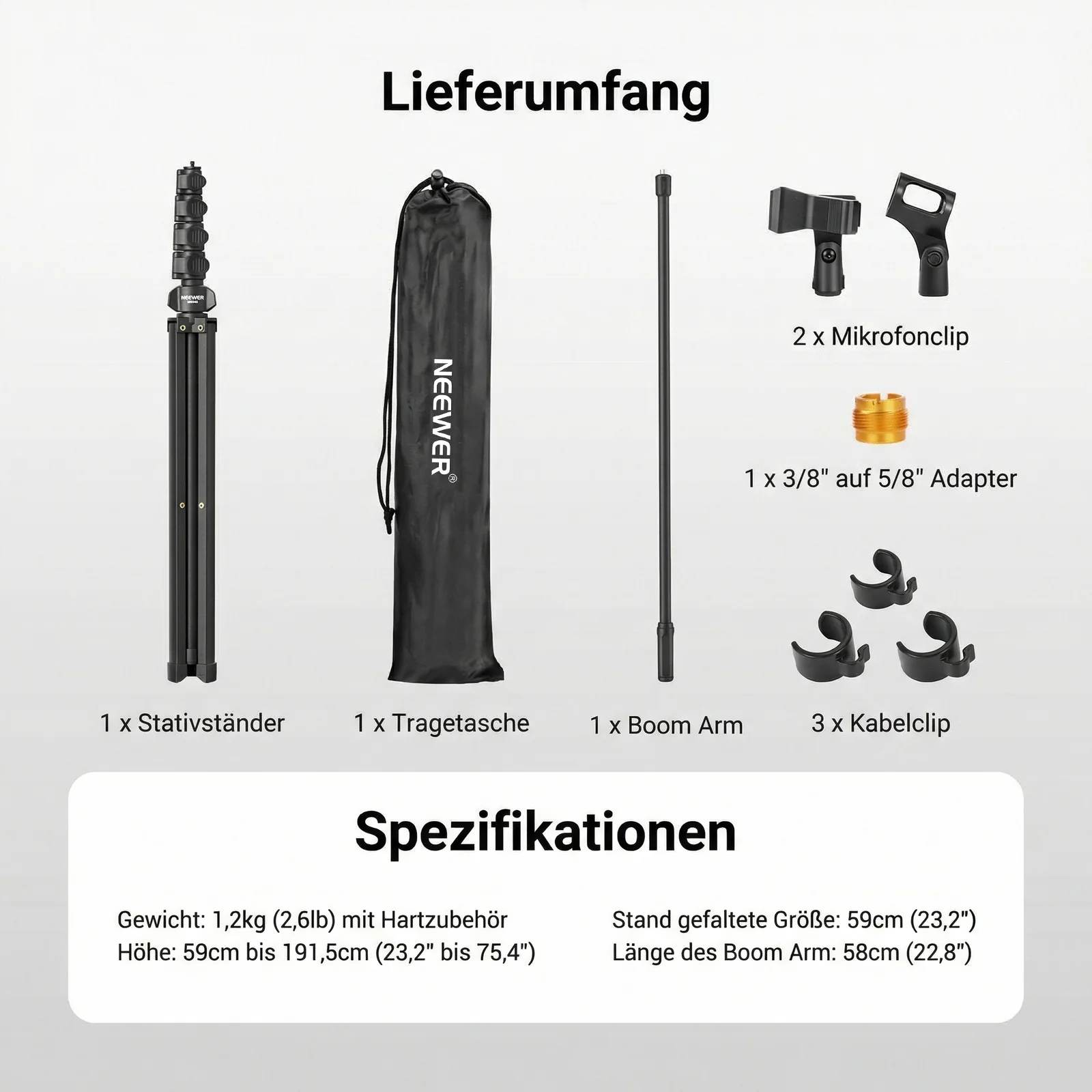 NEEWER MS046 MikrofonstÀnder - Image 7