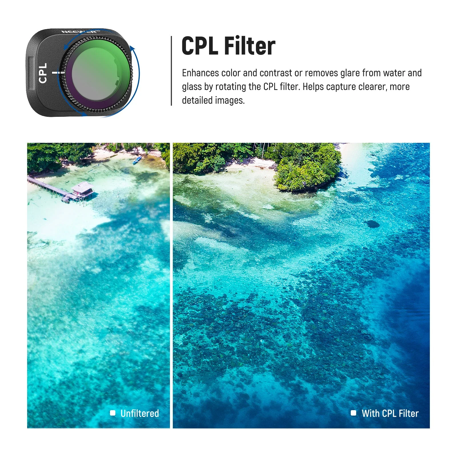 NEEWER Plastik ND Filter Set kompatibel mit  DJI Mini 3/Mini 3 Pro - Image 5