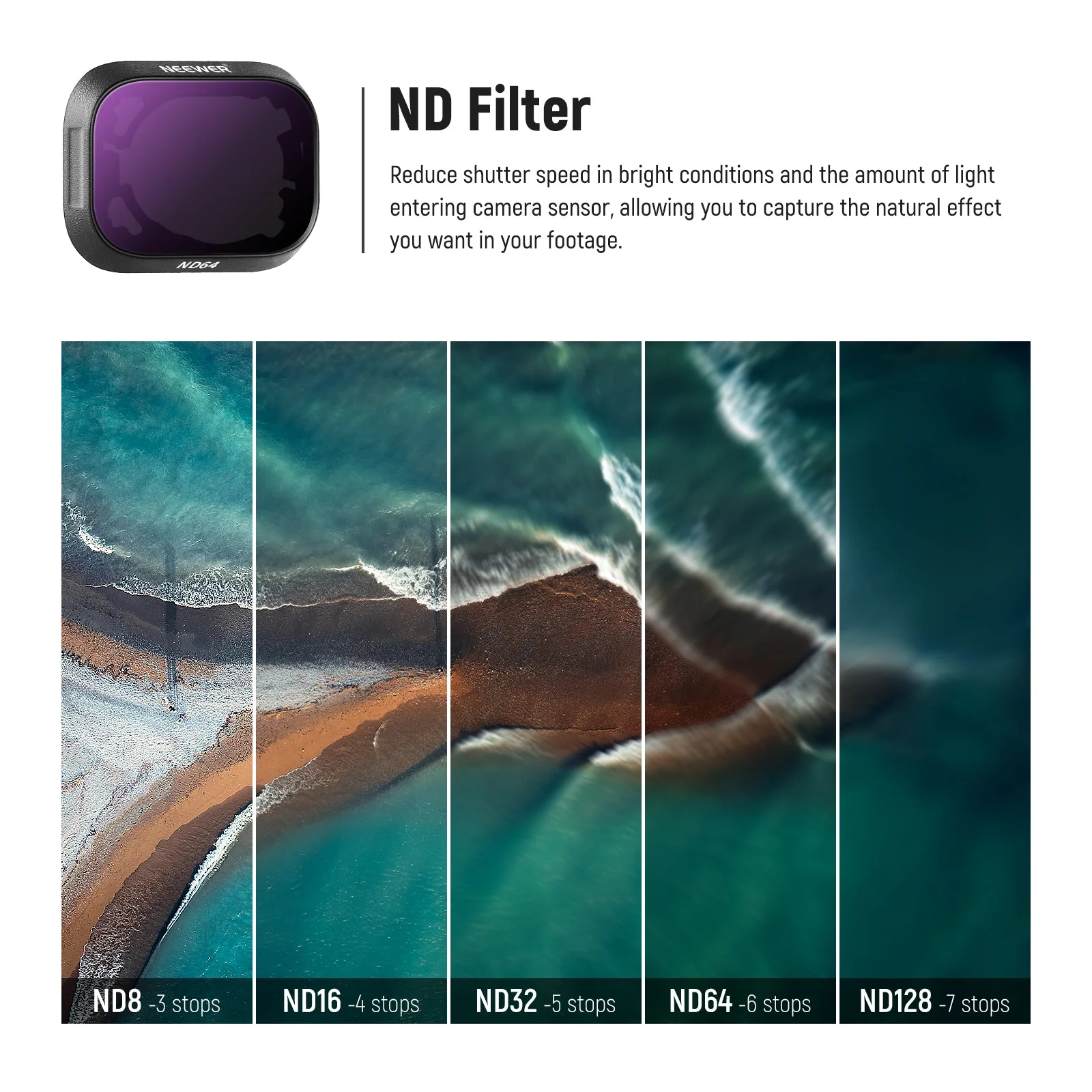 NEEWER Plastik ND Filter Set kompatibel mit  DJI Mini 3/Mini 3 Pro - Image 6