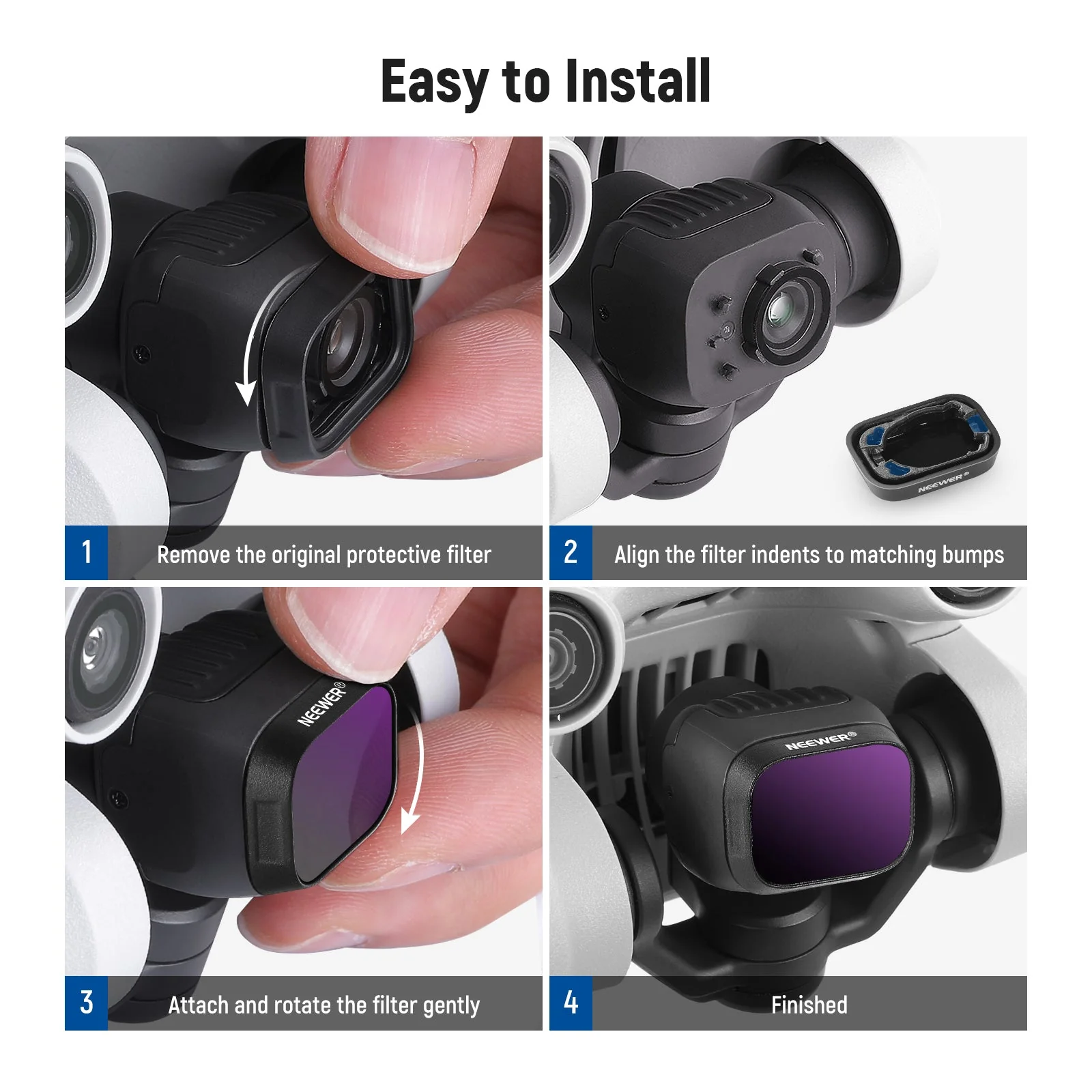 NEEWER Plastik ND Filter Set kompatibel mit  DJI Mini 3/Mini 3 Pro - Image 9