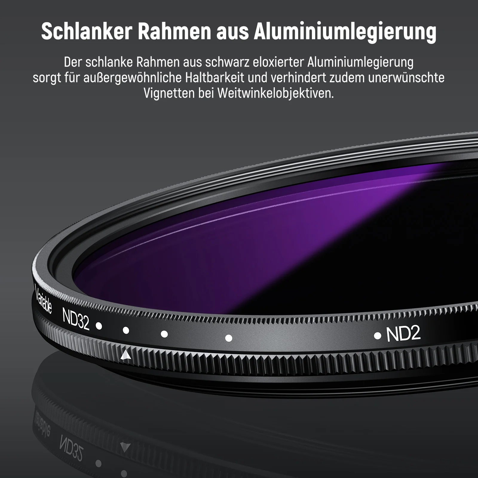 NEEWER ND2-32 (1-5 Stops) Variabler ND Filter mit Objektivdeckel - Image 16