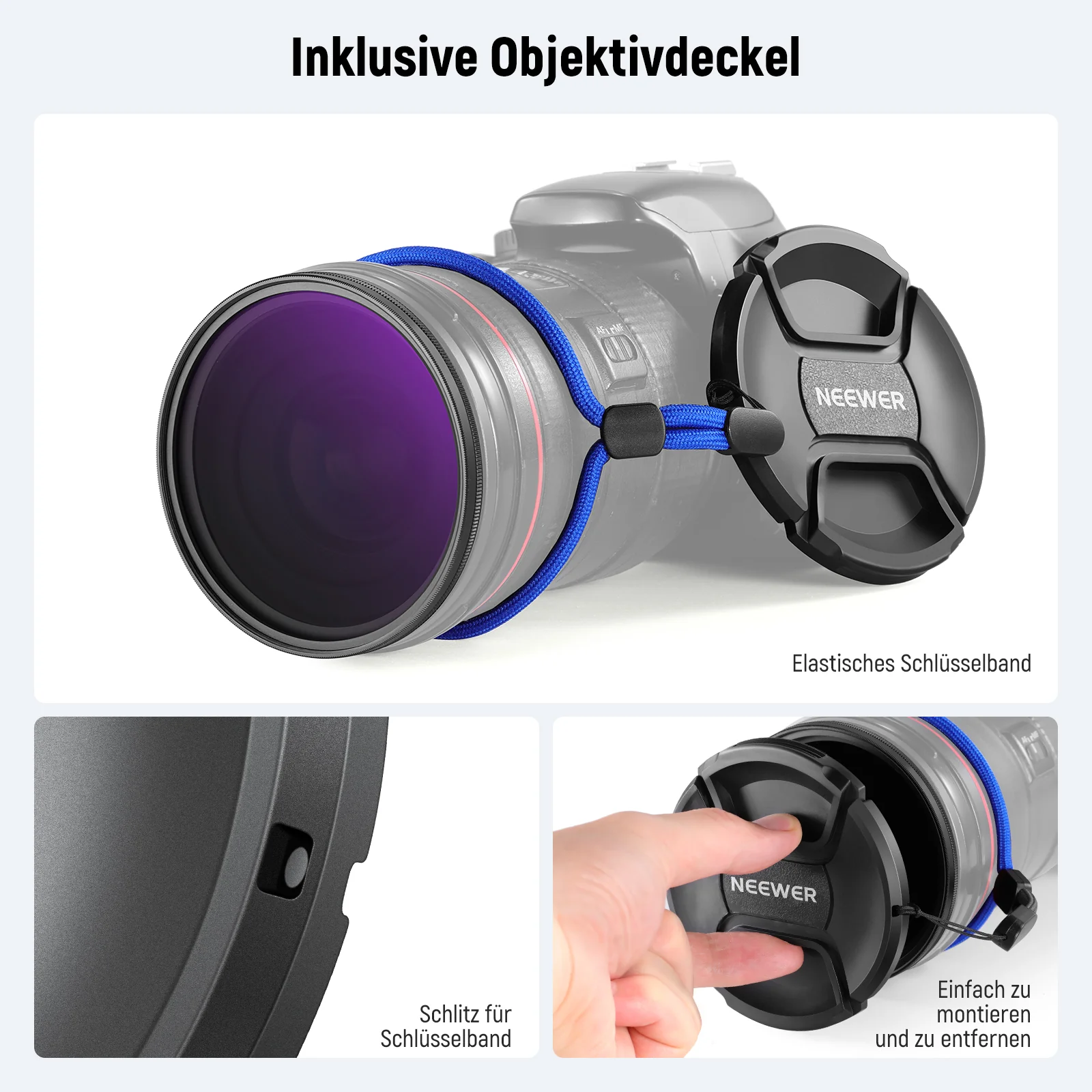 NEEWER ND2-32 (1-5 Stops) Variabler ND Filter mit Objektivdeckel - Image 8