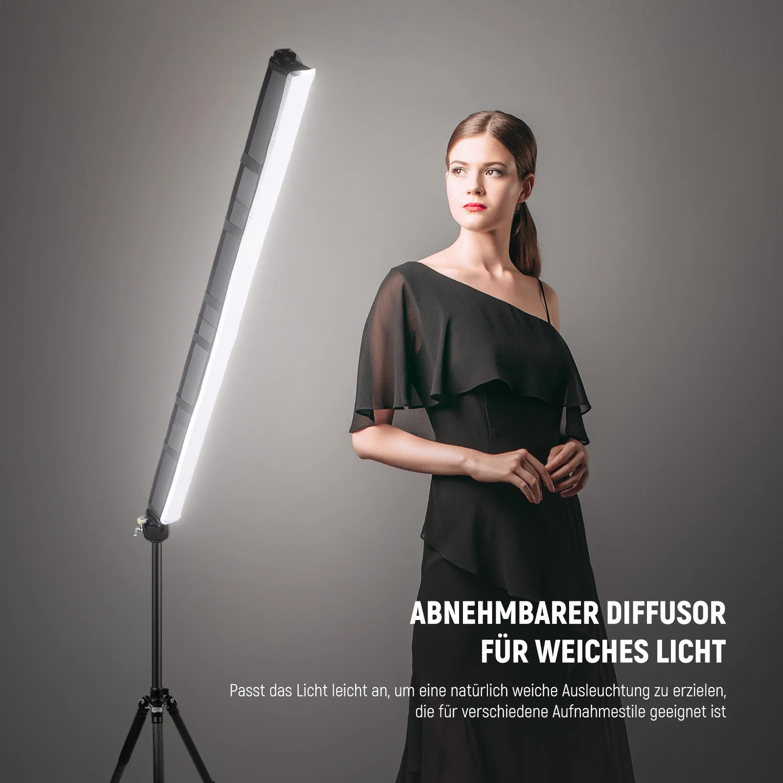 NEEWER NS10S LED Lichtdiffusor Set für TL120C RGB LED Leuchtstab - Image 4